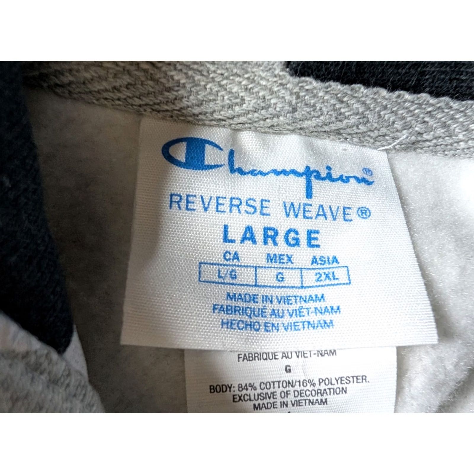 Champion Champion Hoodie Camo Reverse Weave Pullover Sweatshirt Gray Men's L Size US L / EU 52-54 / 3 - 3 Thumbnail