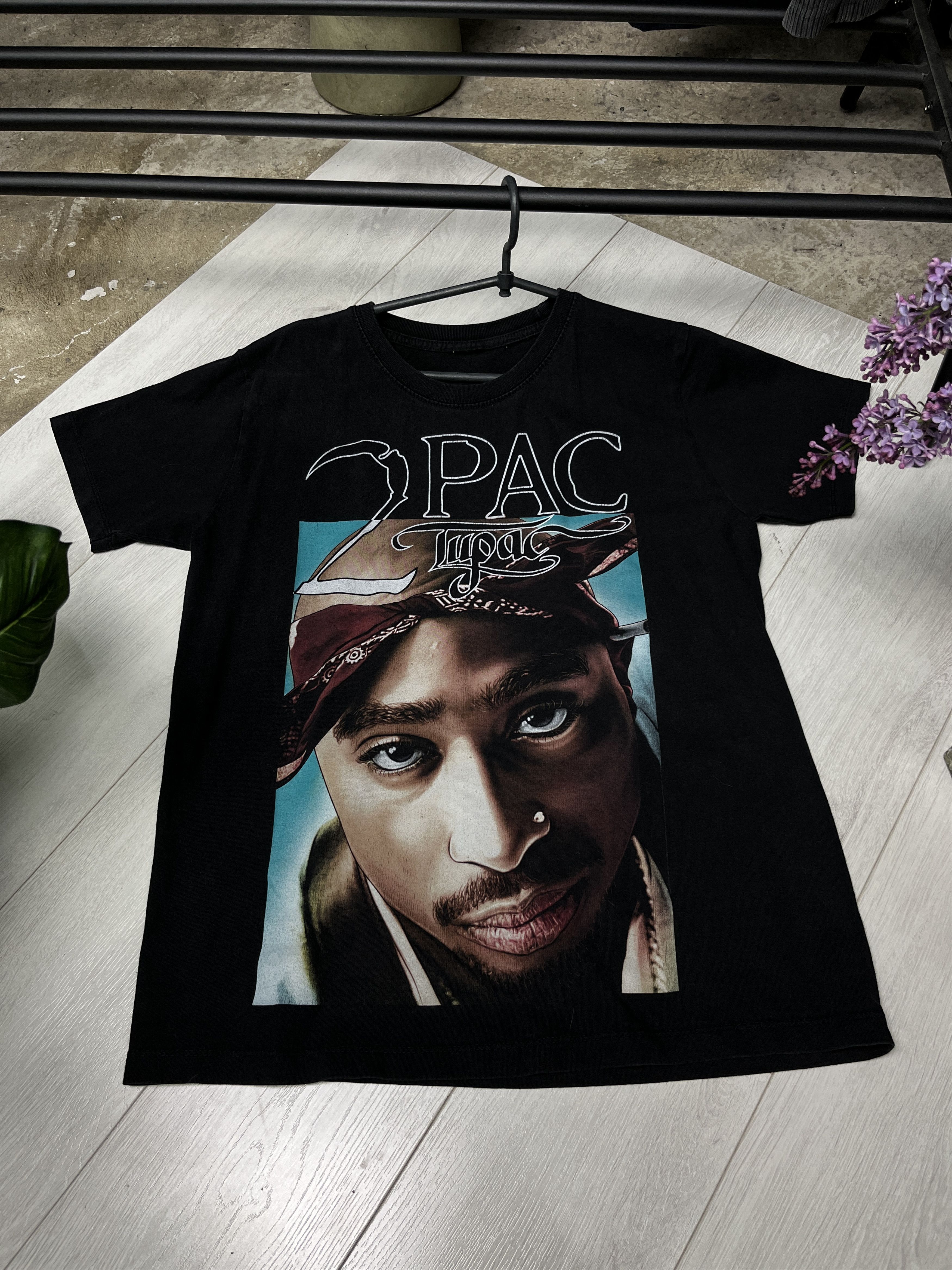 Vintage 1990s 2PAC "1971-1996" MEMORIAL PORTRAIT TEE - № 969 Size US M / EU 48-50 / 2 - 1 Thumbnail