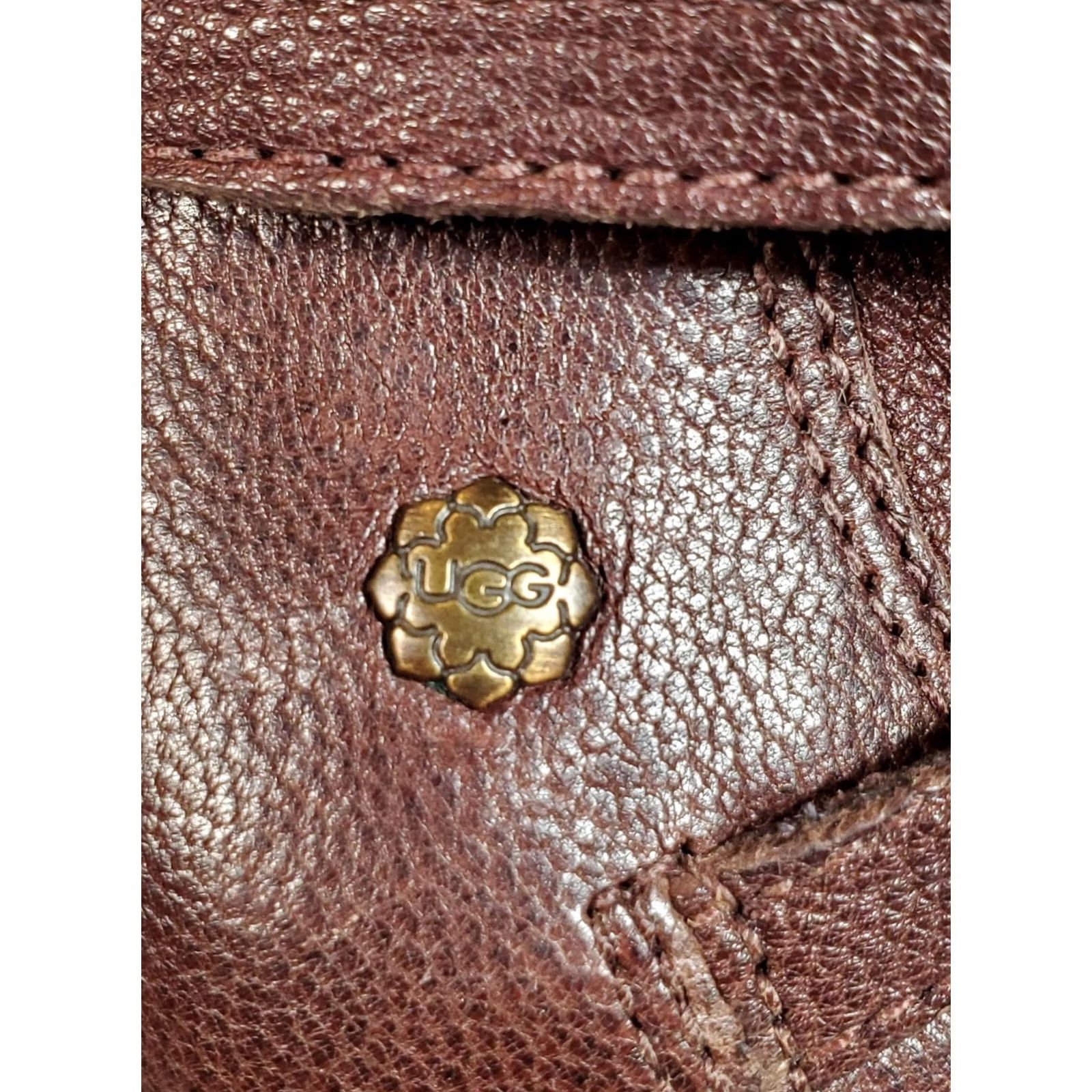 Ugg VINTAGE UGG Australia Olivia Brown Leather High Heel Platform Boots Women US 8.5 1005645 Size US 7 / IT 37 - 7 Thumbnail