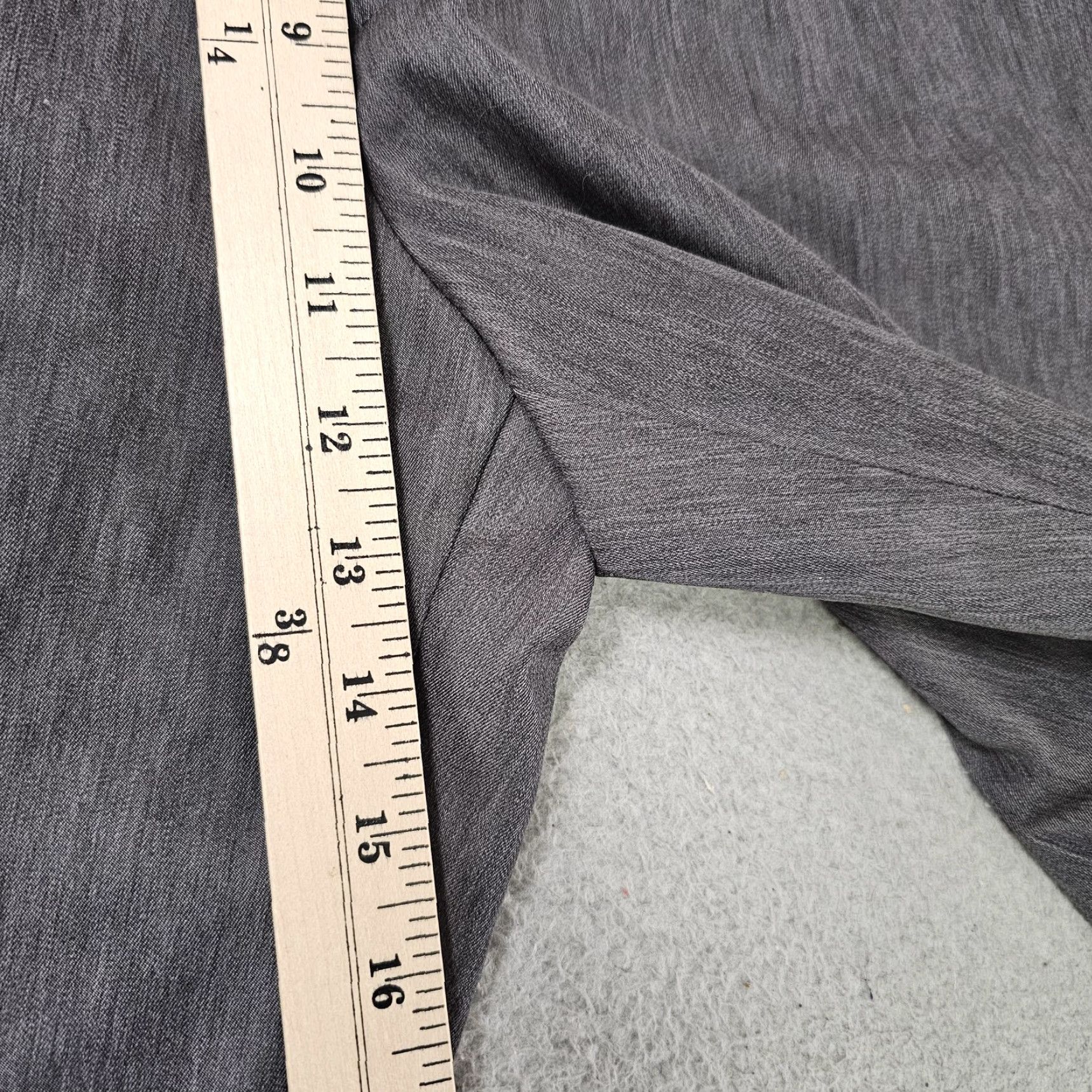 Stafford Stafford Pants Mens 38x30 Gray Travel Classic Fit Microfiber Flat Front Trouser Size US 38 / EU 54 - 5 Thumbnail