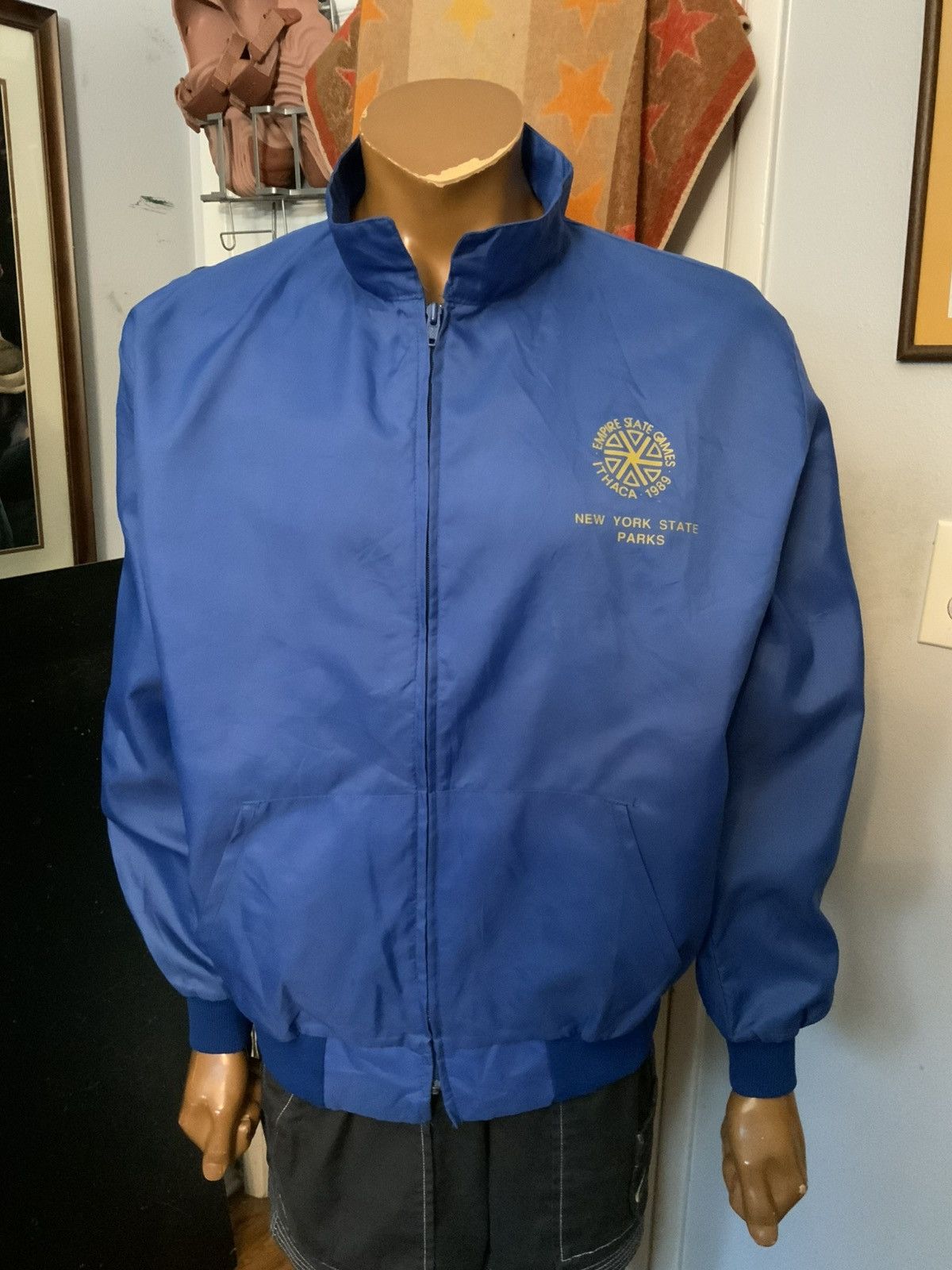Vintage 1989 Empire State Games New York State Windbreaker Jacket Size US L / EU 52-54 / 3 - 9 Thumbnail
