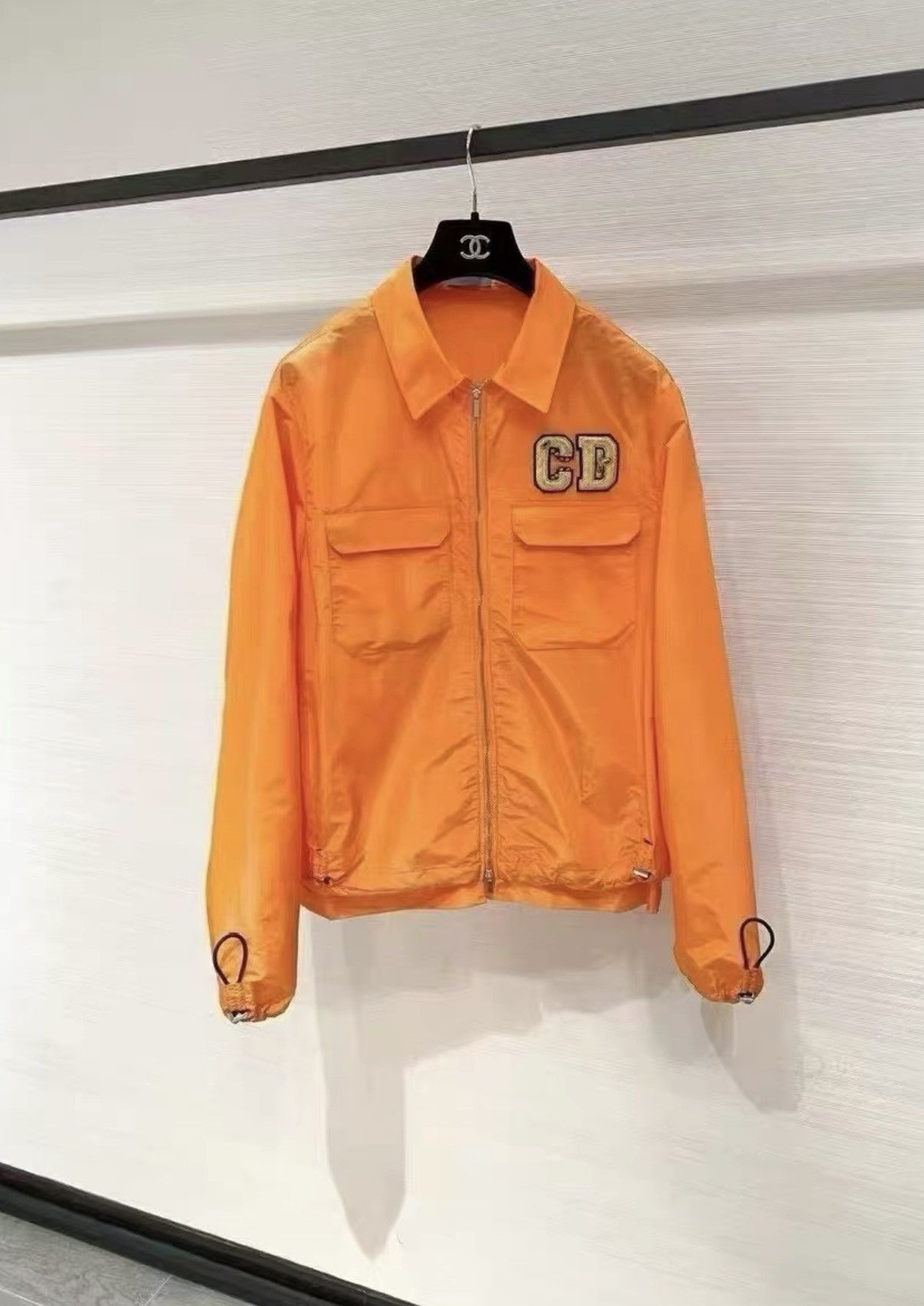 Dior Dior Orange Embroidered Logo Jacket J33 Size US M / EU 48-50 / 2 - 1 Thumbnail
