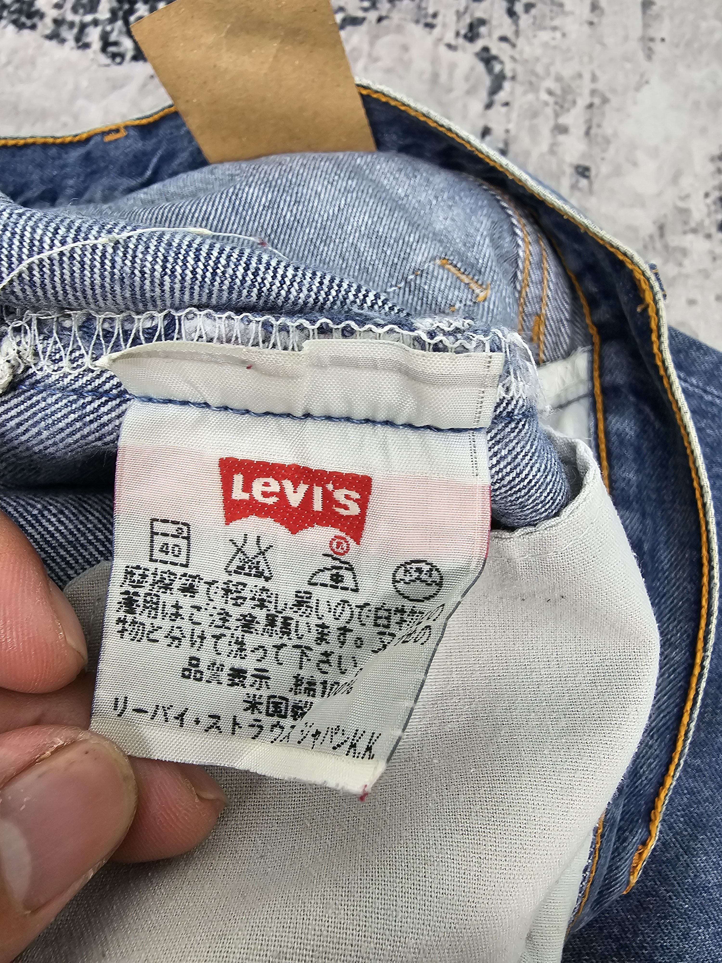 Levi's Vtg 90's LEVIS 501 Ripped Distressed Jean Size 31X29.5 L0421 Size US 31 - 15 Thumbnail