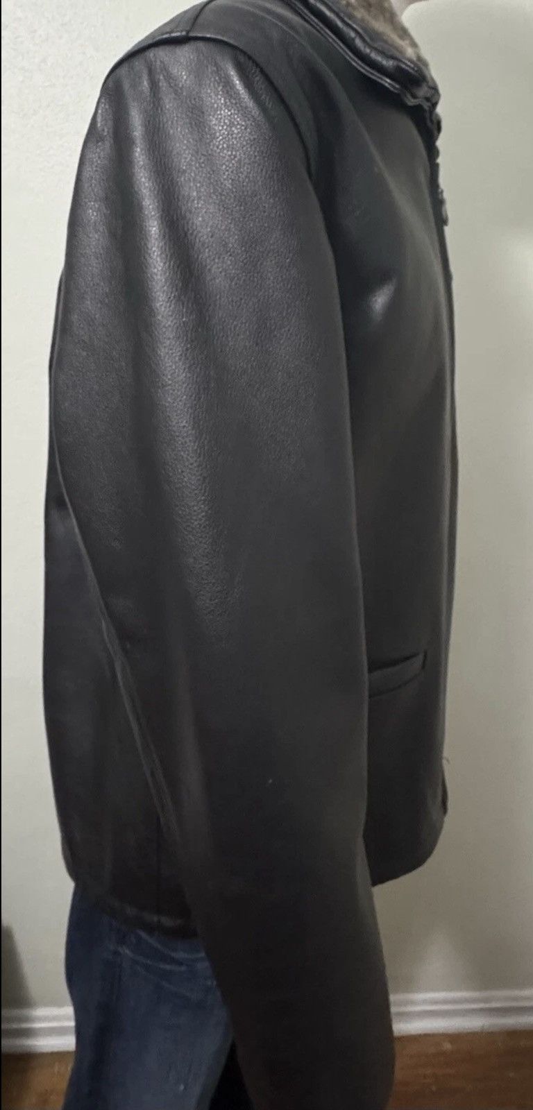Diesel Diesel black leather jacket Size US XL / EU 56 / 4 - 2 Thumbnail