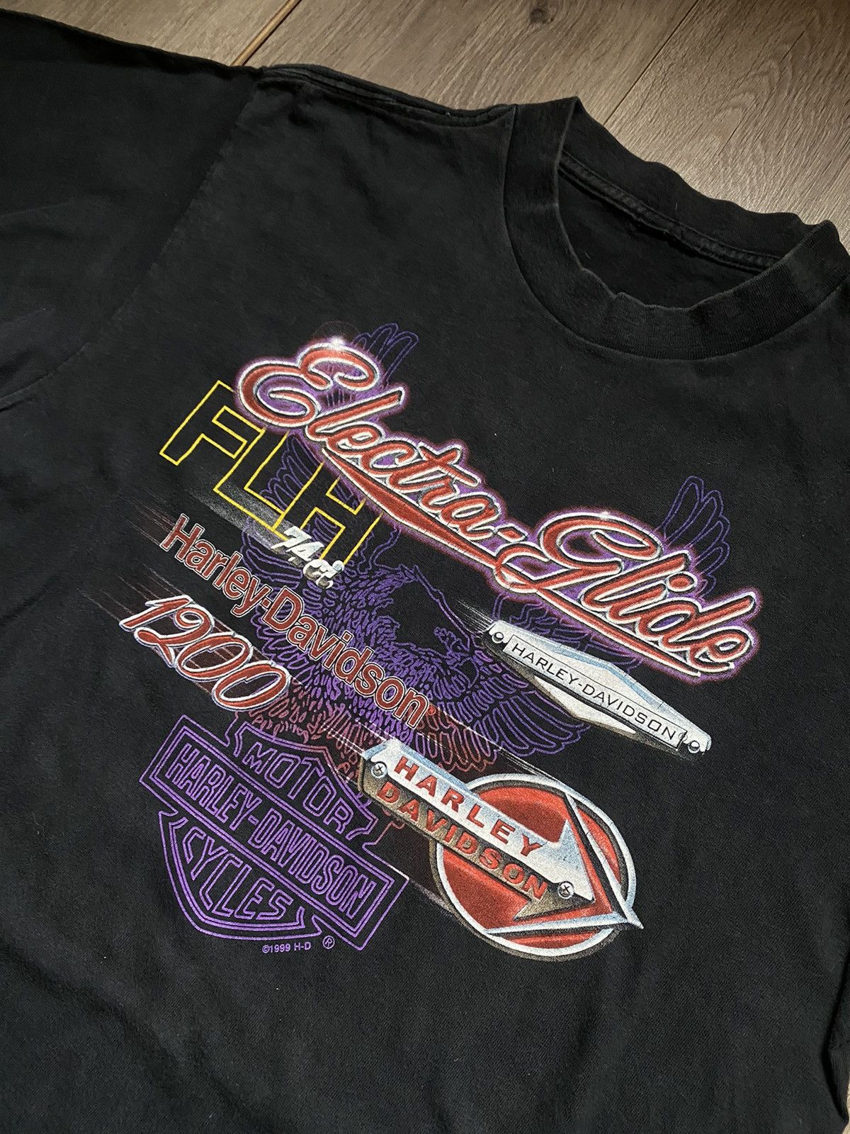 Harley Davidson Vintage Looney Tunes Harley Davidson 90's T- Shirt Size US XL / EU 56 / 4 - 2 Thumbnail