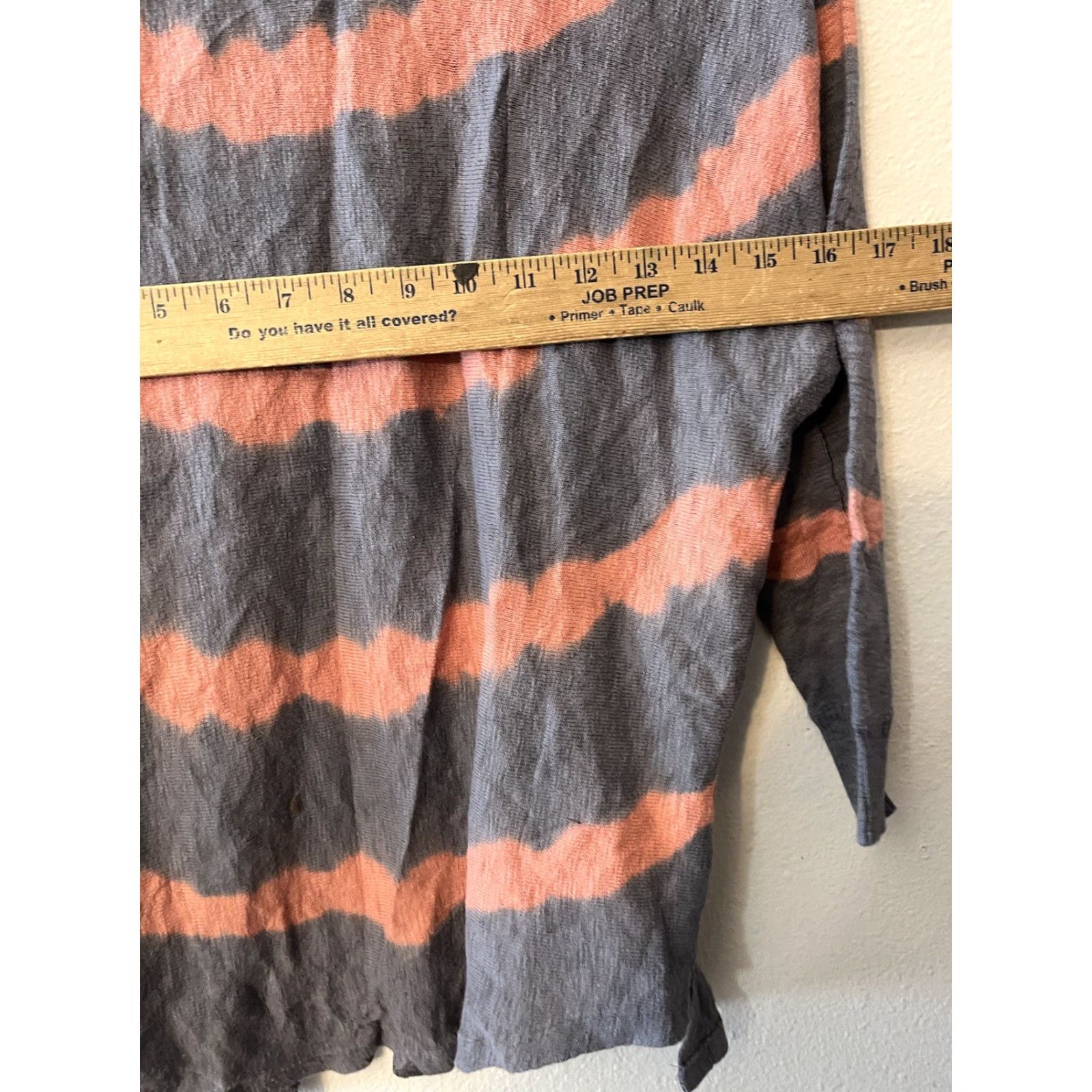 American Eagle Outfitters Womens American Eagle Gray Peach Striped Cardigan - Size Small Size S / US 4 / IT 40 - 5 Thumbnail