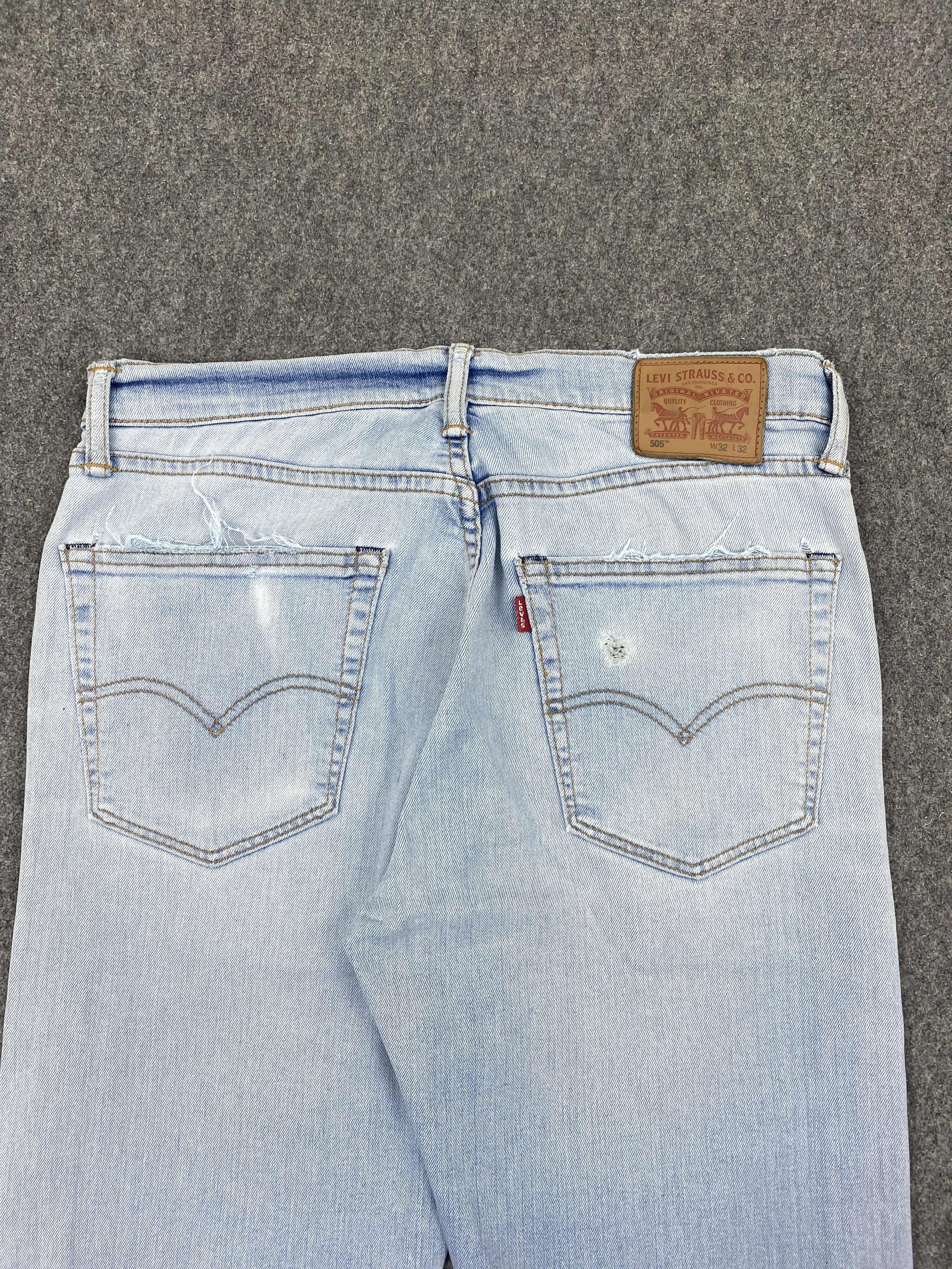 Levi's Light Blue Vintage Levi's 505 Jeans DP2824 Size US 32 / EU 48 - 4 Thumbnail