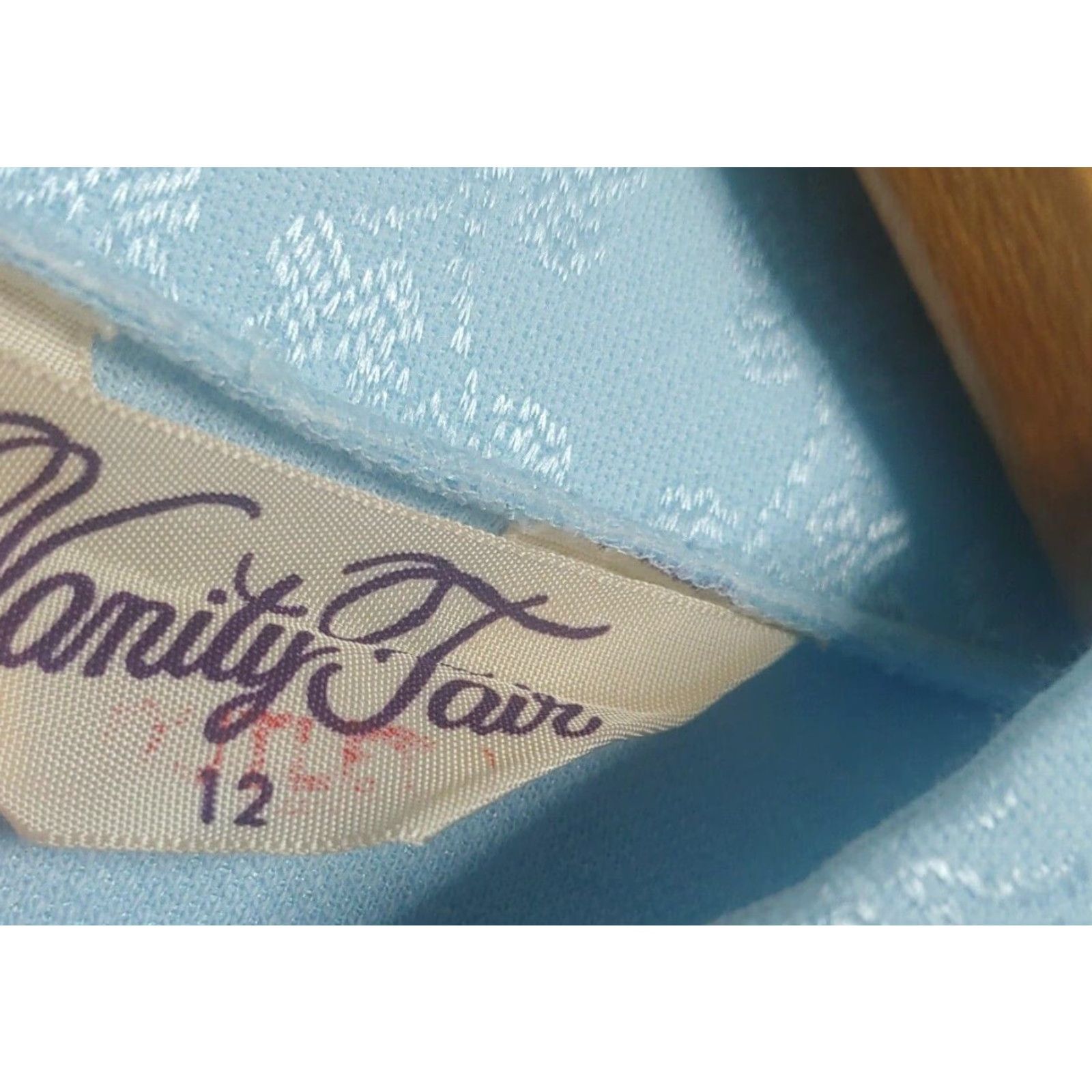 Vintage VINTAGE Vanity Fair Robe Women's Long Gown Blue Floral Button Up Nightgown Housecoat Granny Size ONE SIZE - 5 Thumbnail