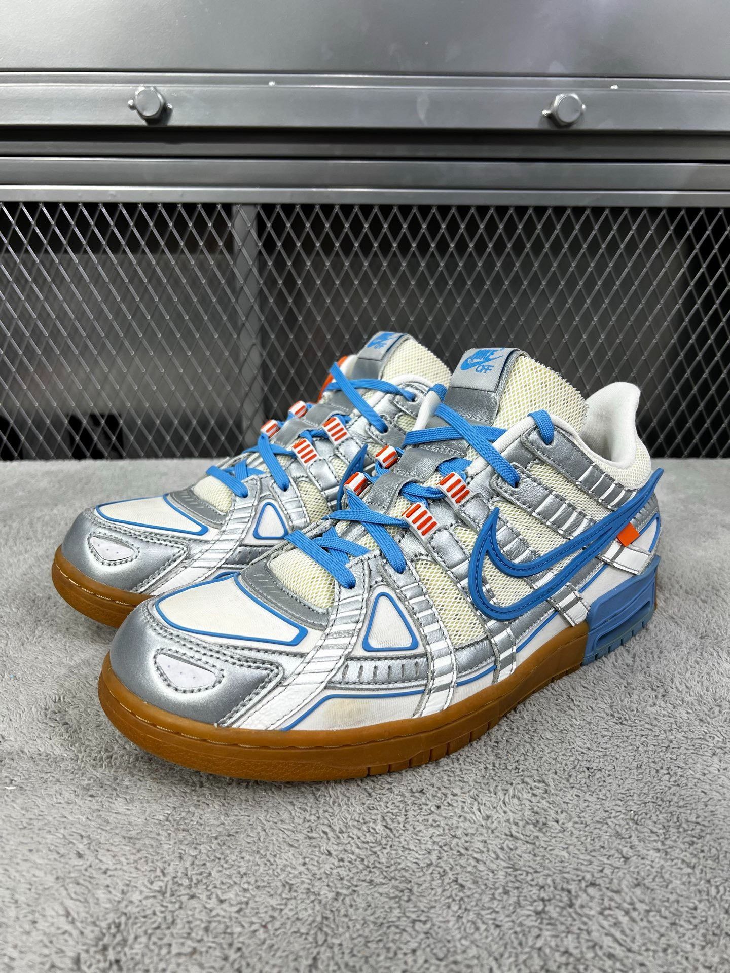 Off-White Off-White DUNK Blue Lowtop Sneakers 44.5 Men Size US 11 / EU 44 - 1 Thumbnail