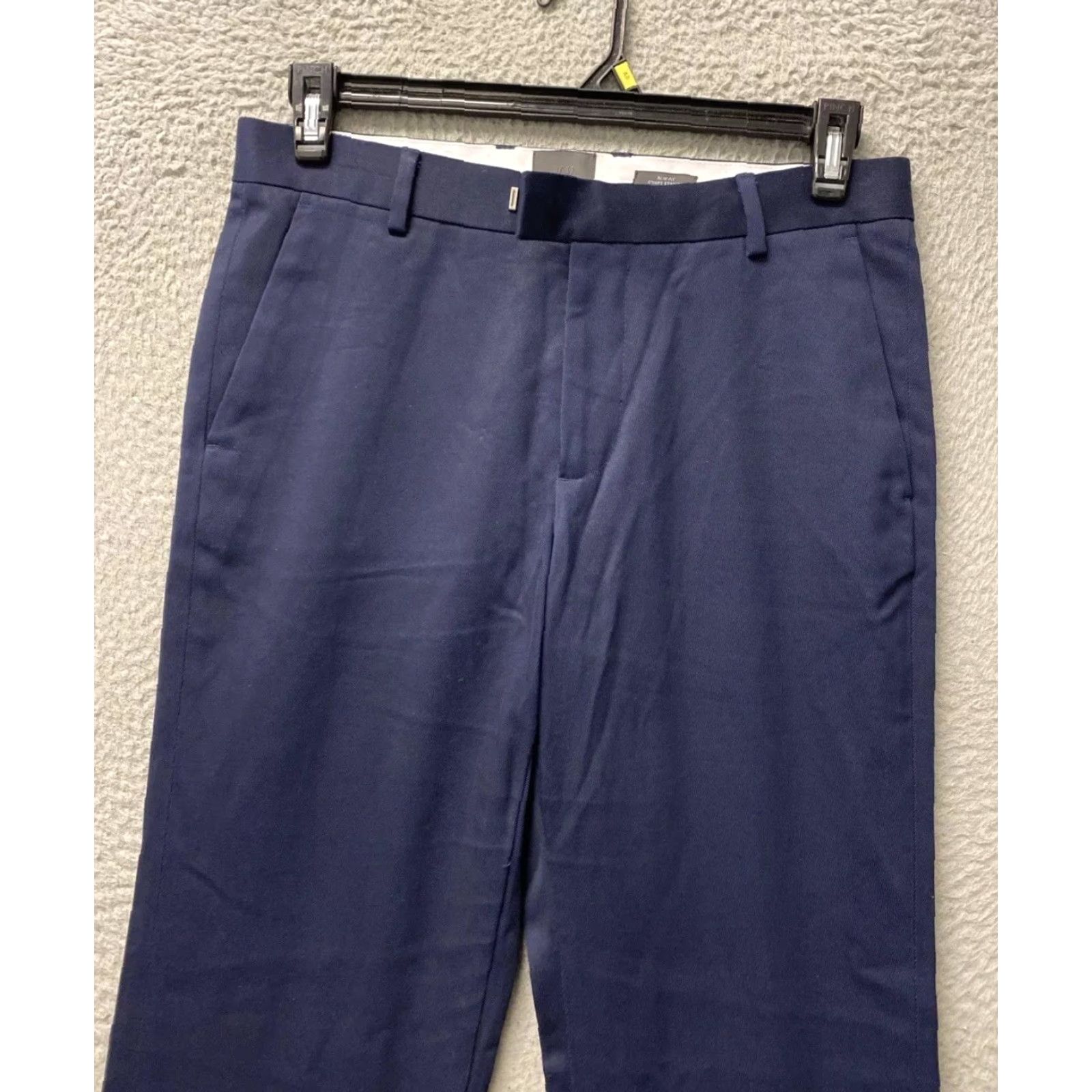 H&M H&M Slim Fit Chino Pants Men’s 32x32 Navy Flat Front Casual Workwear Skinny Size US 32 / EU 48 - 2 Thumbnail