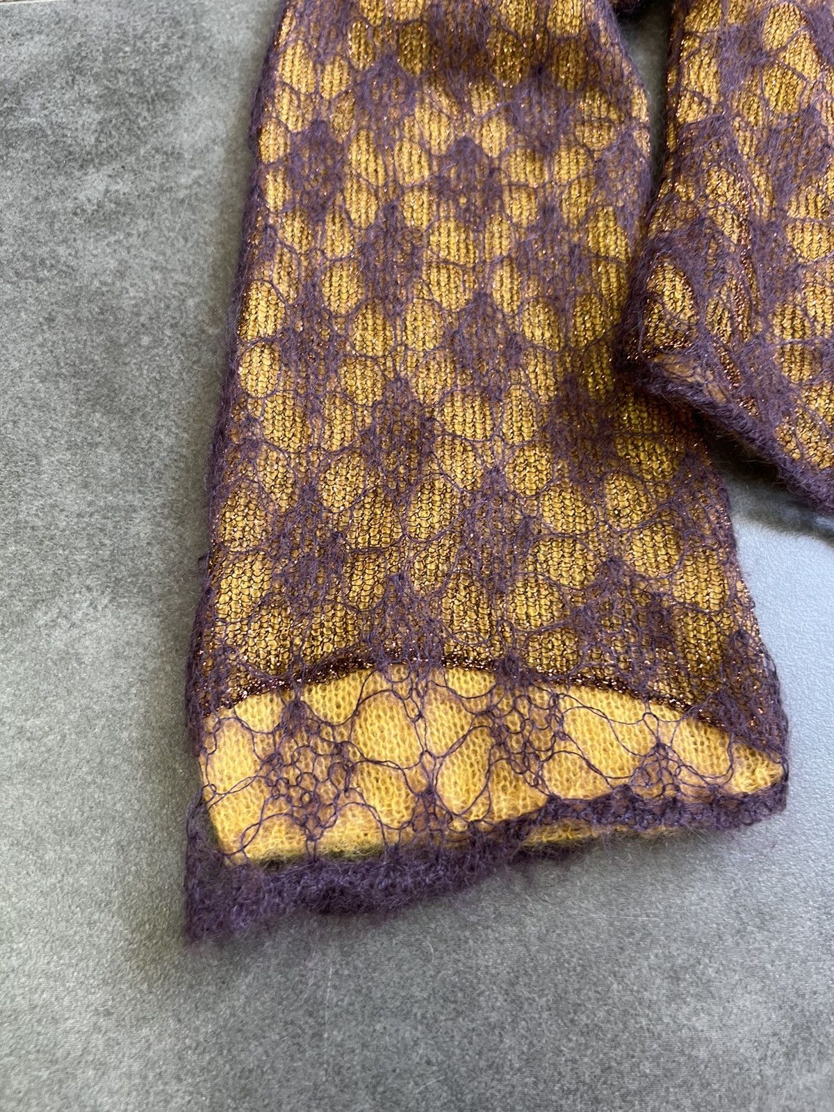 Cavalli Class × Roberto Cavalli × Vintage 2000s Cavalli Fur Mohair Sweater cardigan and top Size M / US 6-8 / IT 42-44 - 4 Thumbnail