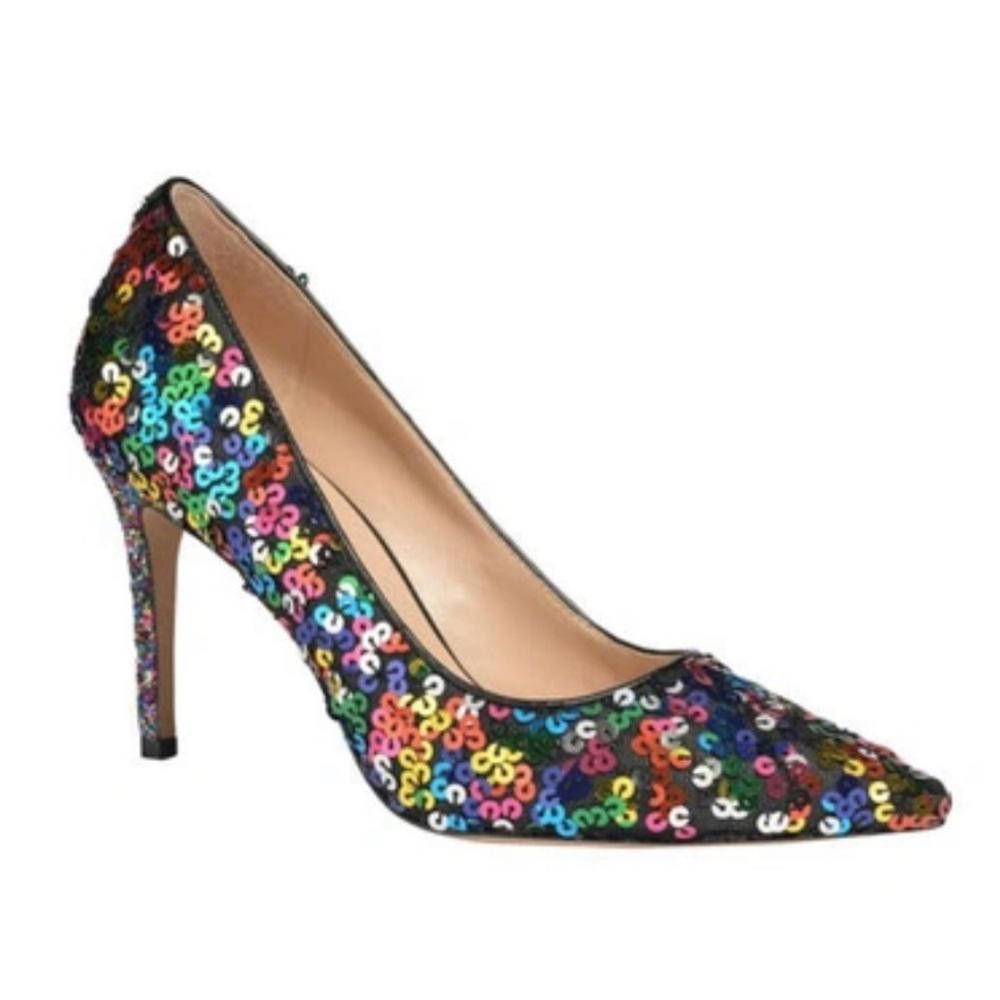 Kate Spade Kate Spade Valerie Rainbow Sequin High Heel Pumps 9.5 Size US 9.5 / IT 39.5 - 1 Thumbnail