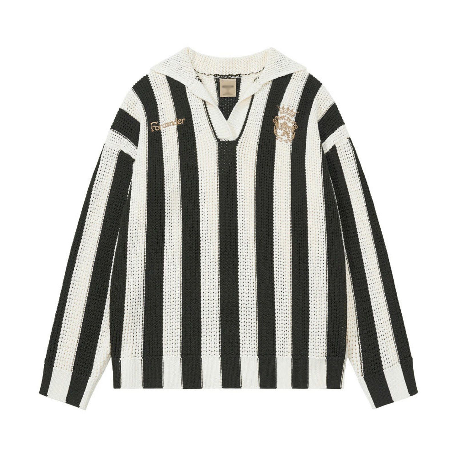 Vintage Striped Knit Sweater, Loose Fit Pullover Size US M / EU 48-50 / 2 - 5 Thumbnail