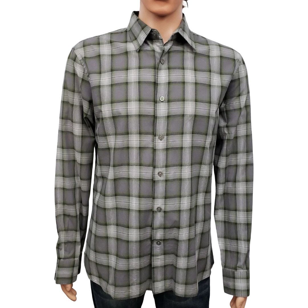 John Varvatos John Varvatos Star USA Plaid Shirt L Long Sleeve Button up Size US L / EU 52-54 / 3 - 3 Thumbnail
