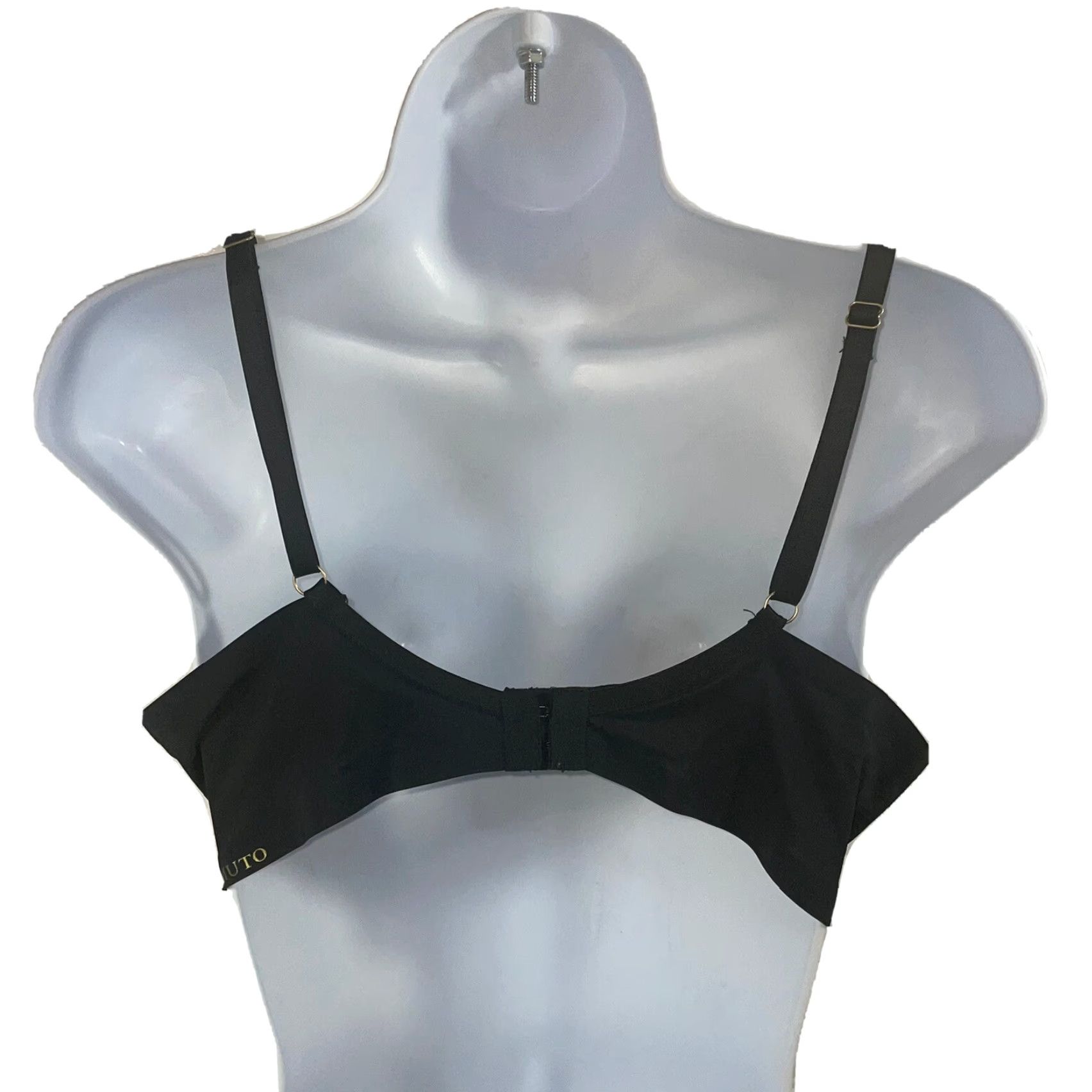 Vince Camuto Vince Camuto Bra 38C Black Underwire Nylon Spandex Solid T-Shirt Adjustable Strap Womens Mens Girls Size ONE SIZE - 6 Thumbnail