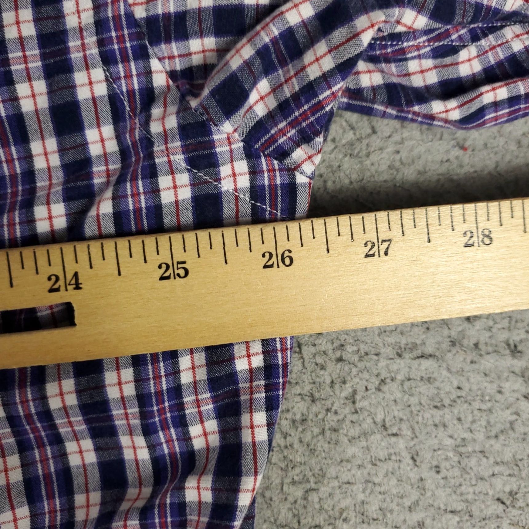 Ralph Lauren VINTAGE Ralph Lauren Shirt Mens Large Long Sleeve Collared Button-Up Cotton Plaid Purple Blue Classic Size US L / EU 52-54 / 3 - 6 Thumbnail