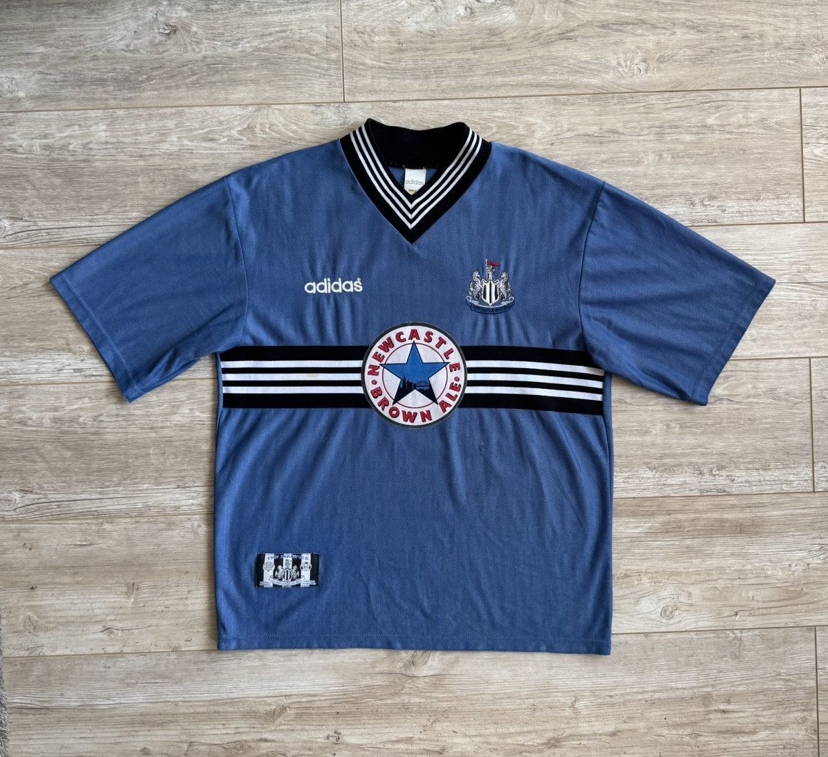 Adidas Vintage 1996-97 Adidas Newcastle United Shearer 9 Jersey Size US L / EU 52-54 / 3 - 3 Thumbnail