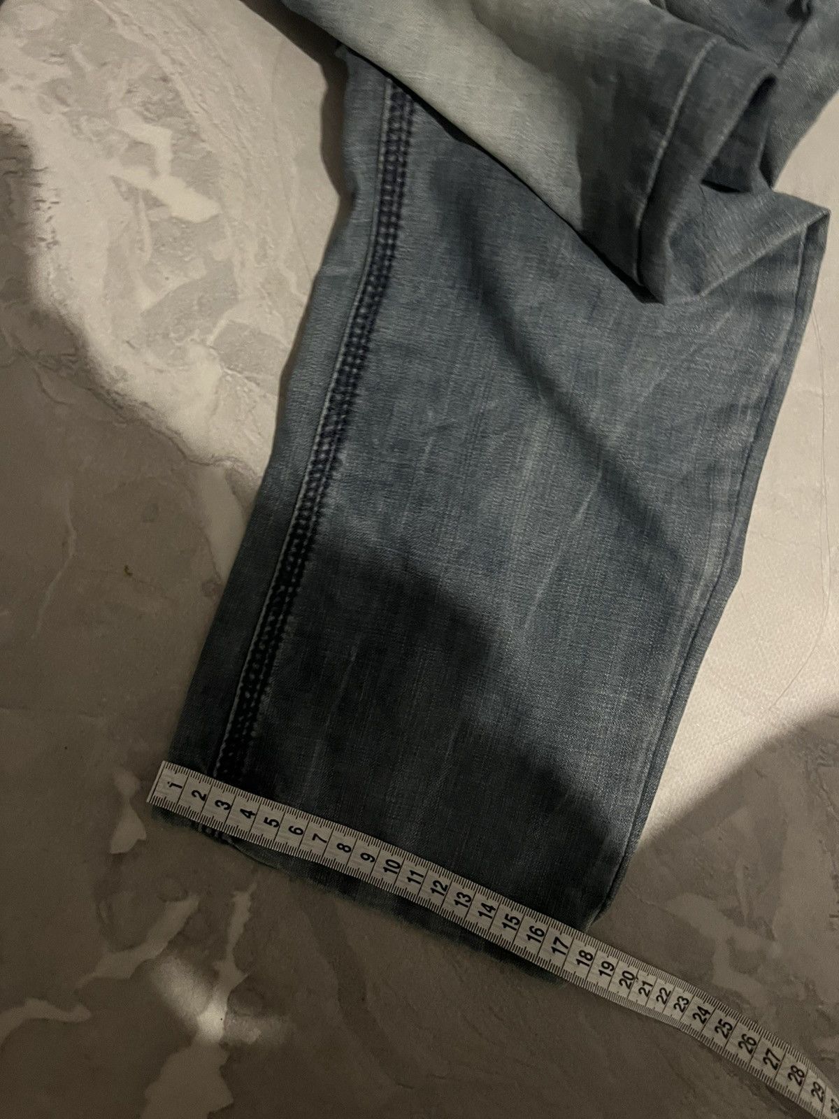 Japanese Brand Japanese Heavily Distressed Slim Sexy Jean Archive 90s Size US 30 / EU 46 - 11 Thumbnail