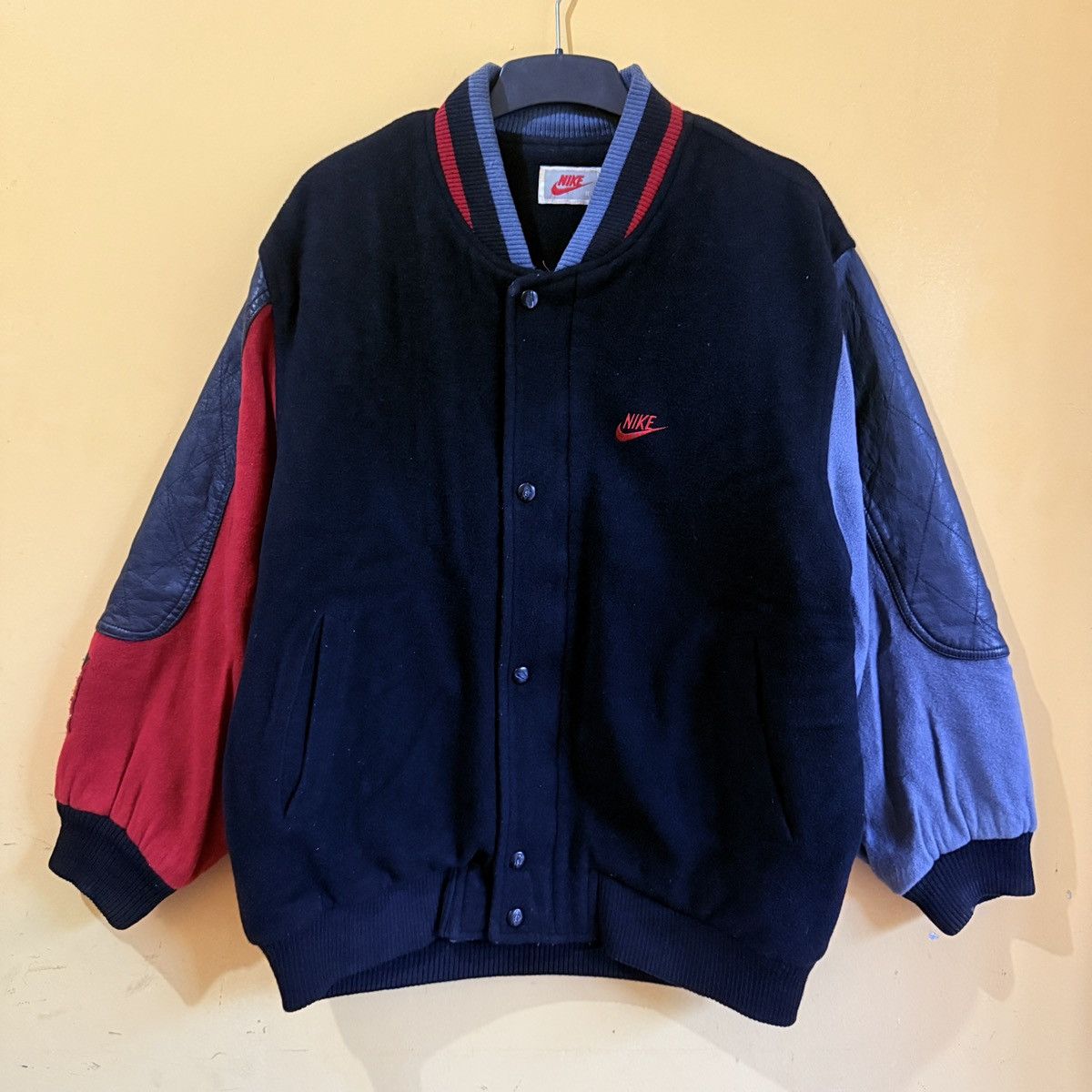 Nike Vintage Nike Air 90s Varsity wool material Size US XL / EU 56 / 4 - 2 Thumbnail