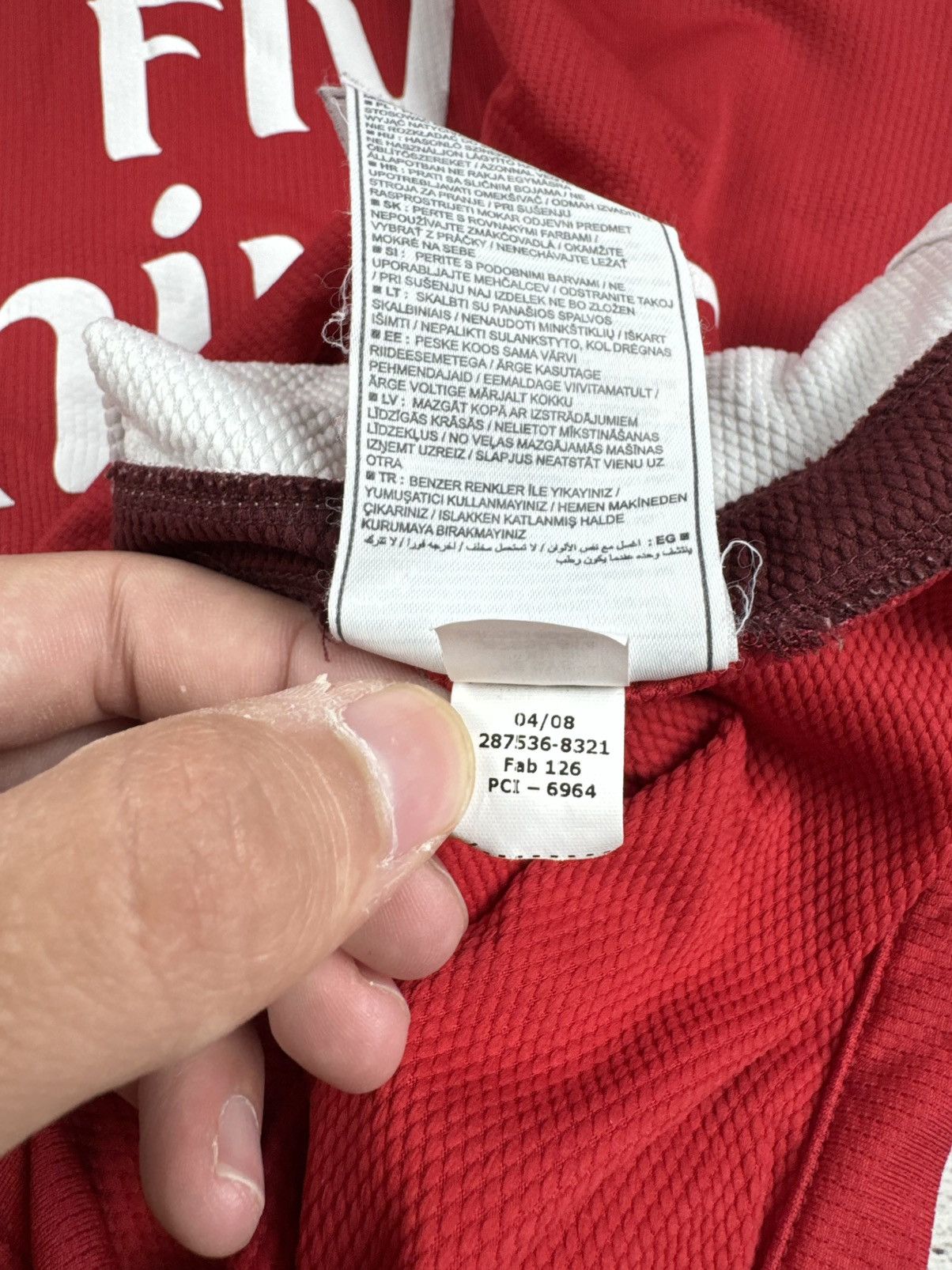 Nike Vintage Arsenal London Nike Red 2008/2010 Soccer Football XL T Shirt Jersey Kit Size US XL / EU 56 / 4 - 14 Thumbnail