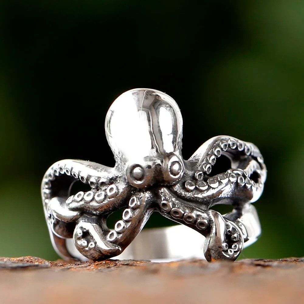 Jewelry Cool Octopus Ring Size ONE SIZE - 1 Thumbnail