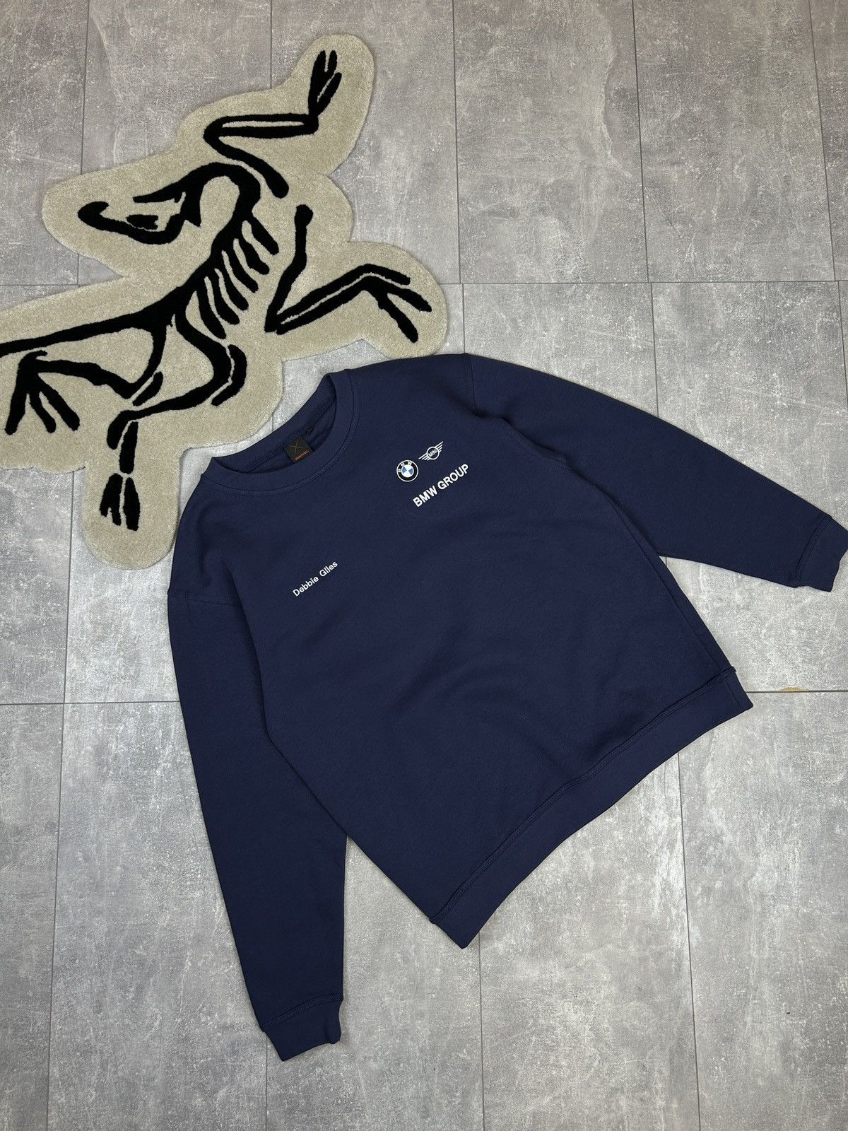 BMW × Vintage Mens Vintage BMW group Sweatshirt racing navy size XL y2k Size US XL / EU 56 / 4 - 1 Thumbnail