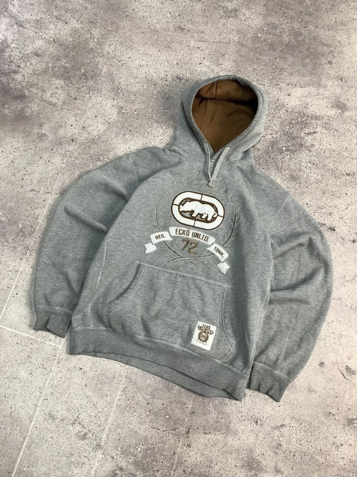 Japanese Brand Vintage Hoodie Ecko street wear sk8 y2k faded Size US XL / EU 56 / 4 - 2 Thumbnail