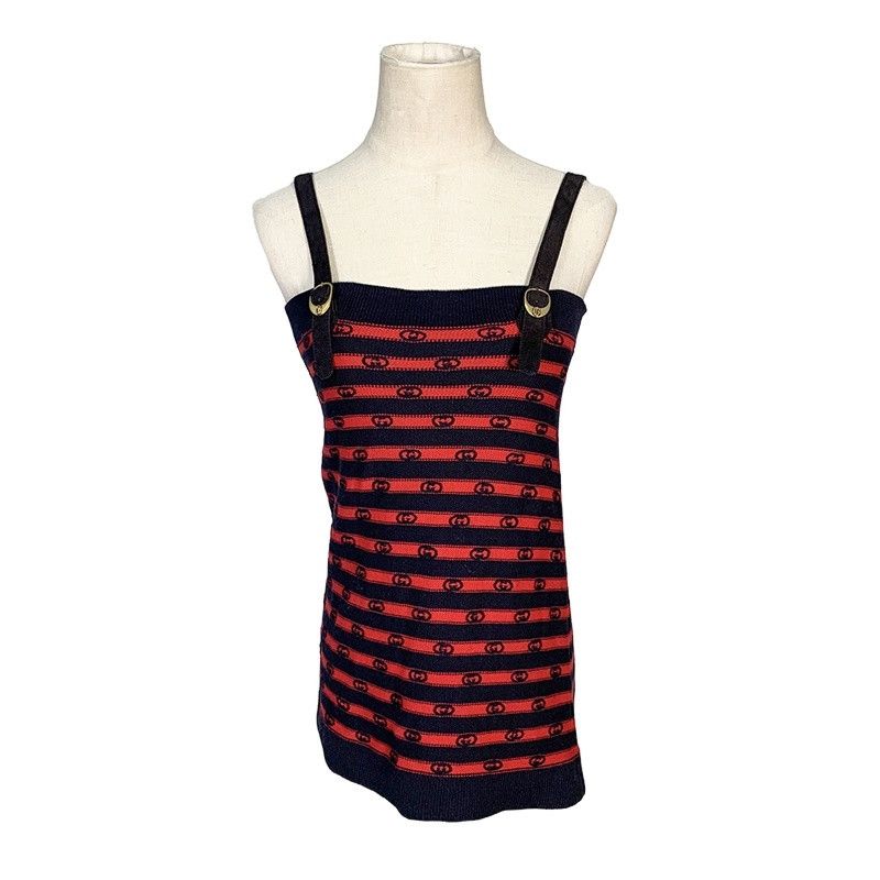 Gucci Gucci Interlocking G Stripe Knit Tank Top XS | Grailed