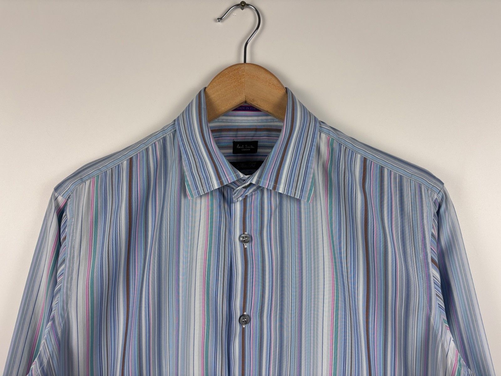 Paul Smith Paul Smith London Striped Long Sleeve Shirt Slim ~M Size US M / EU 48-50 / 2 - 3 Thumbnail