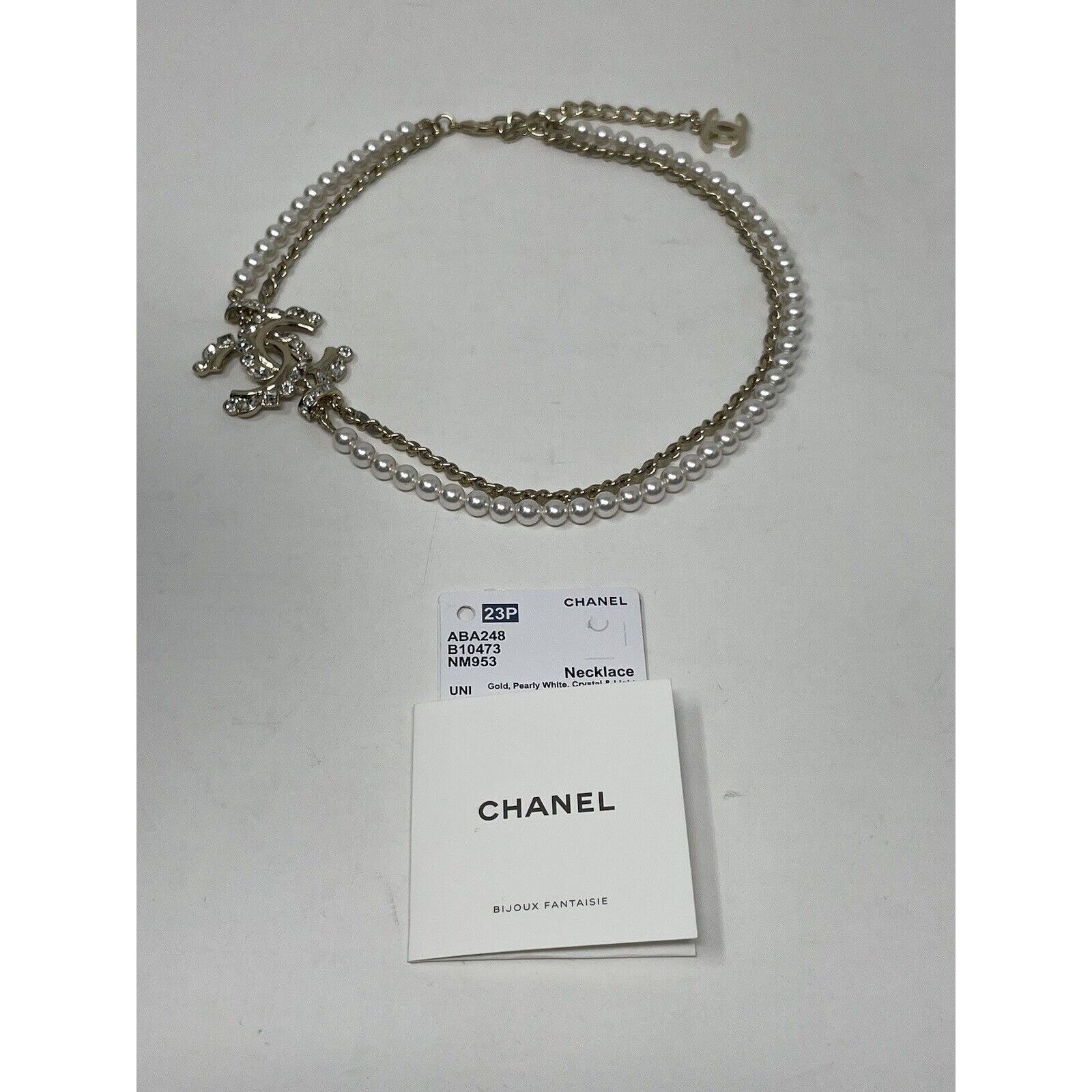 Chanel Chanel 23P Choker Pearly White Crystal CC Necklace NEW Size ONE SIZE - 12 Thumbnail