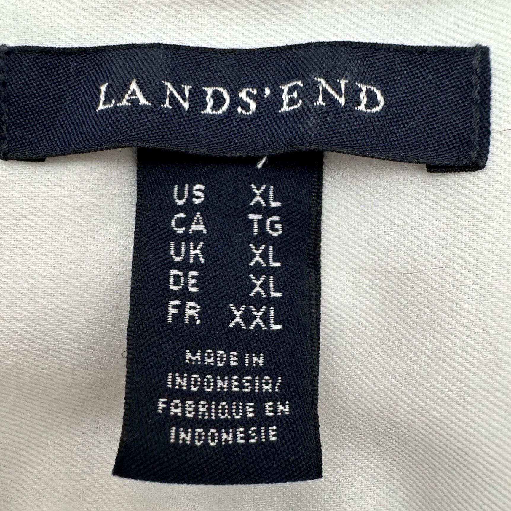 Lands' End VINTAGE Lands' End Button-Up Shirt XL Women's White Cotton Preppy Retro Office Layering Classic Minimalist Photos/Details Size XL / US 12-14 / IT 48-50 - 5 Thumbnail