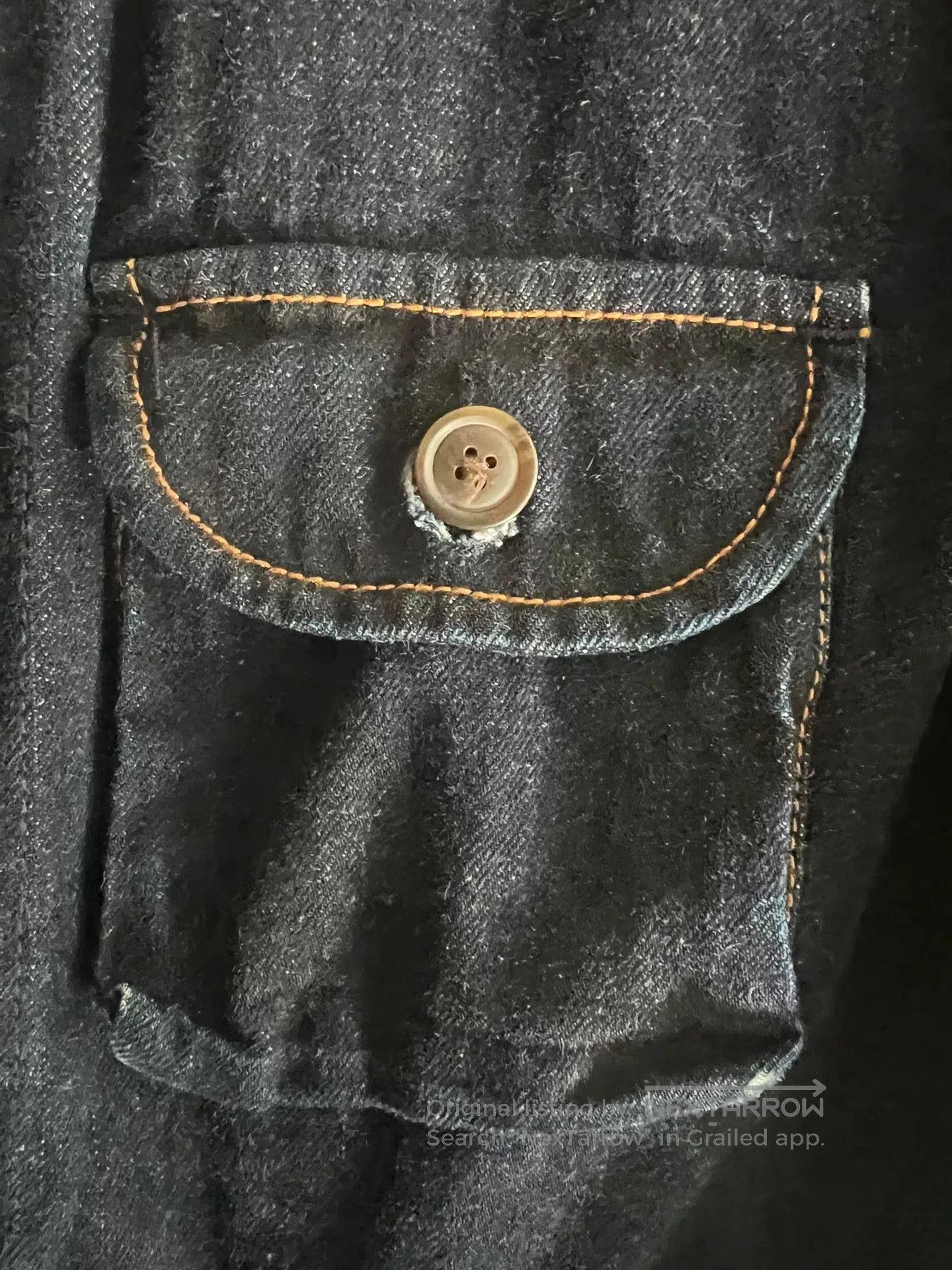Lee denim hunting jacket with corduroy collar. Size US M / EU 48-50 / 2 - 6 Thumbnail