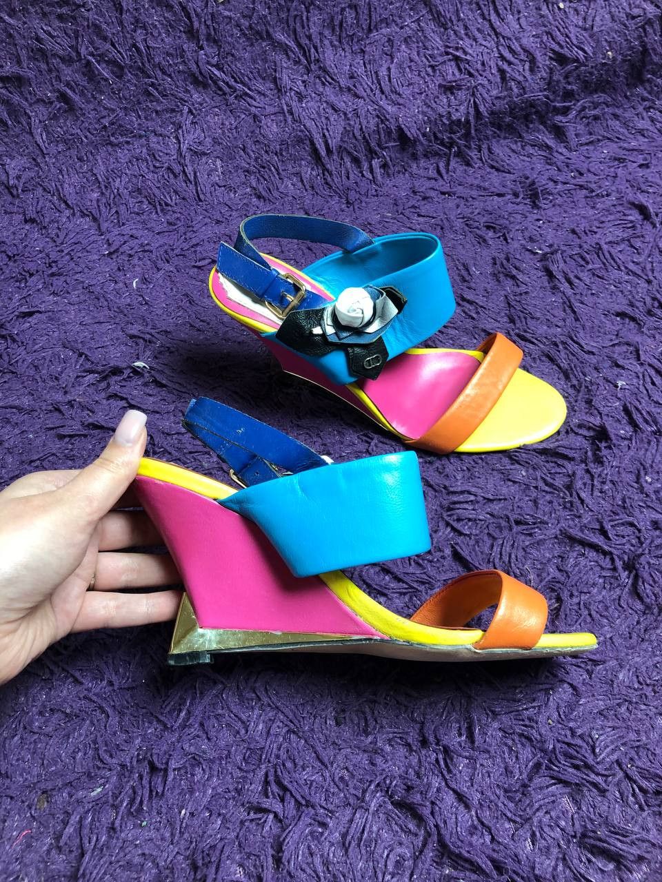 Dior Dior Rainbow High Heels Size 37 Size US 7 / IT 37 - 2 Thumbnail