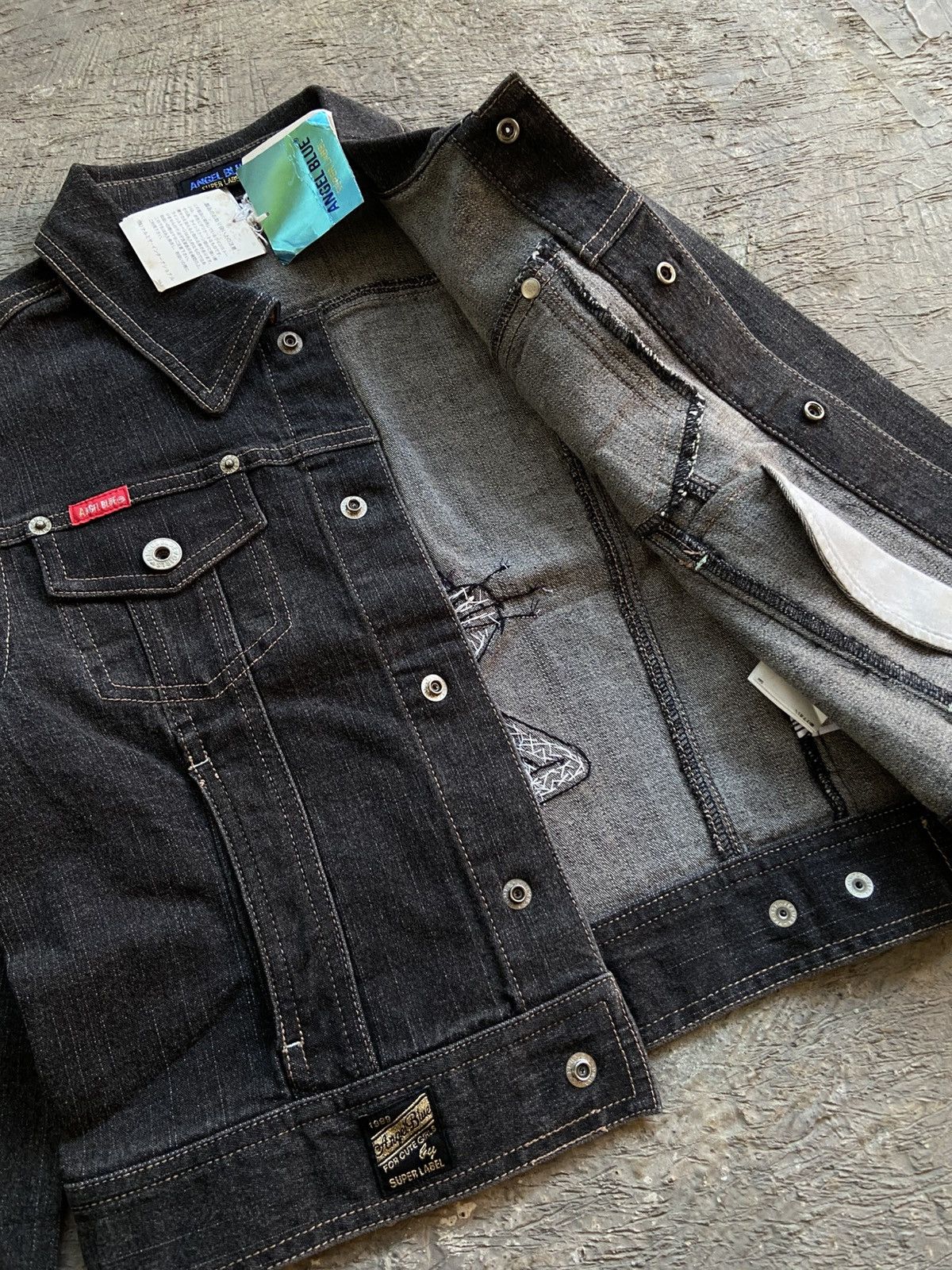 Angel Blue 2000s Angel Blue x Warner Bros - Snap Button Denim Jacket Size M / US 6-8 / IT 42-44 - 12 Thumbnail
