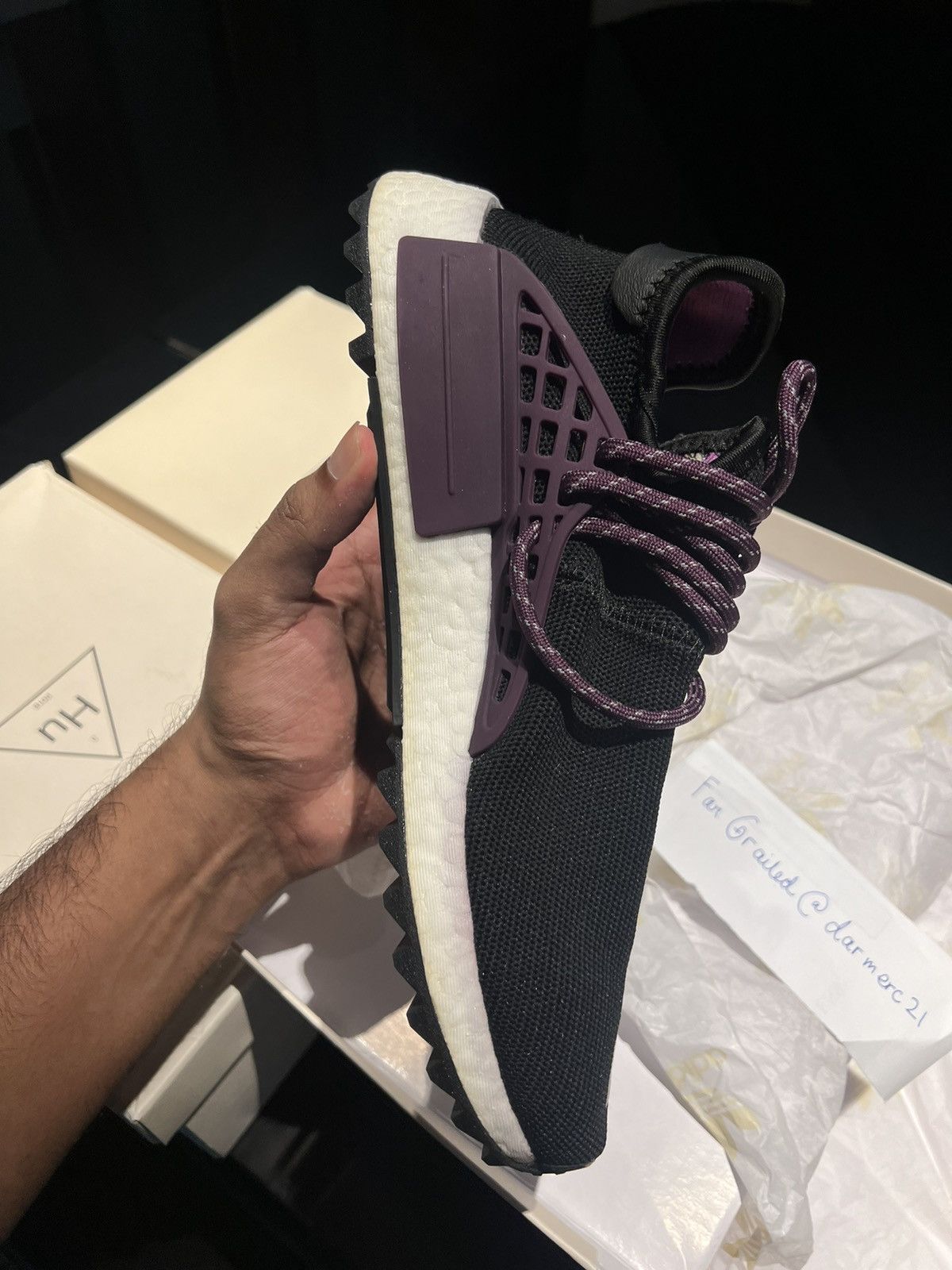 Adidas × Pharrell Adidas Human Race Pharrell Holi (Core Black) Size US 8.5 / EU 41-42 - 8 Thumbnail