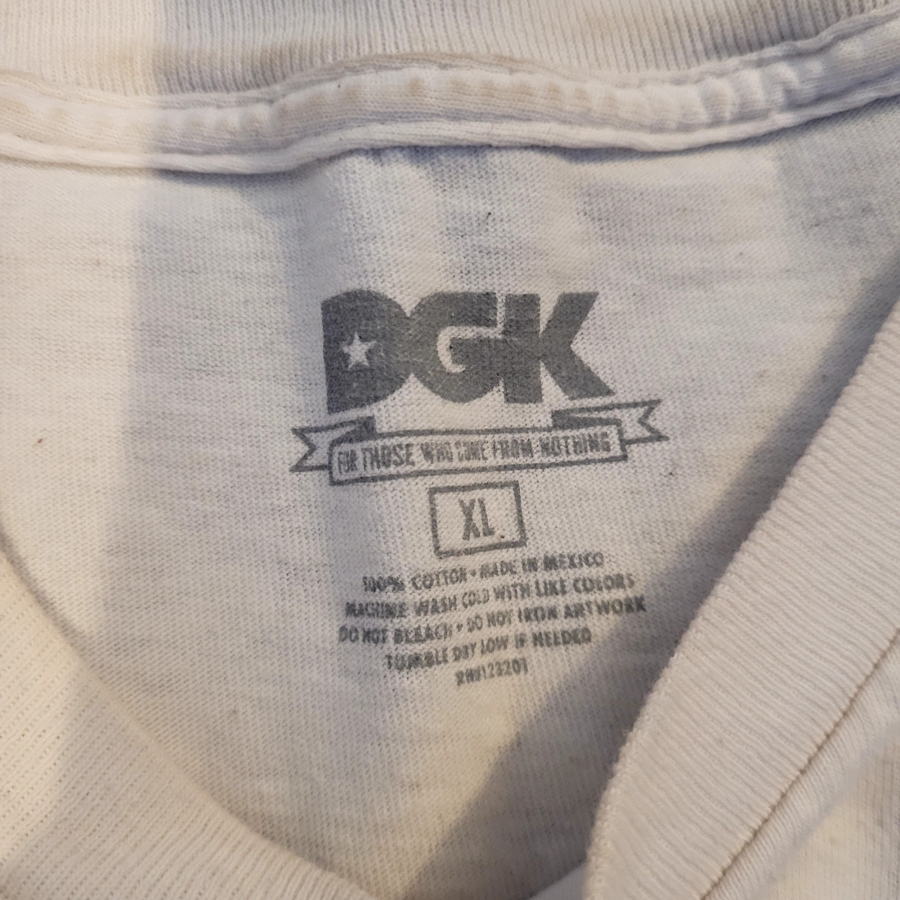 DGK DGK GT GHETTO SPEC Racing White Graphic Cotton Tee Size US XL / EU 56 / 4 - 3 Thumbnail