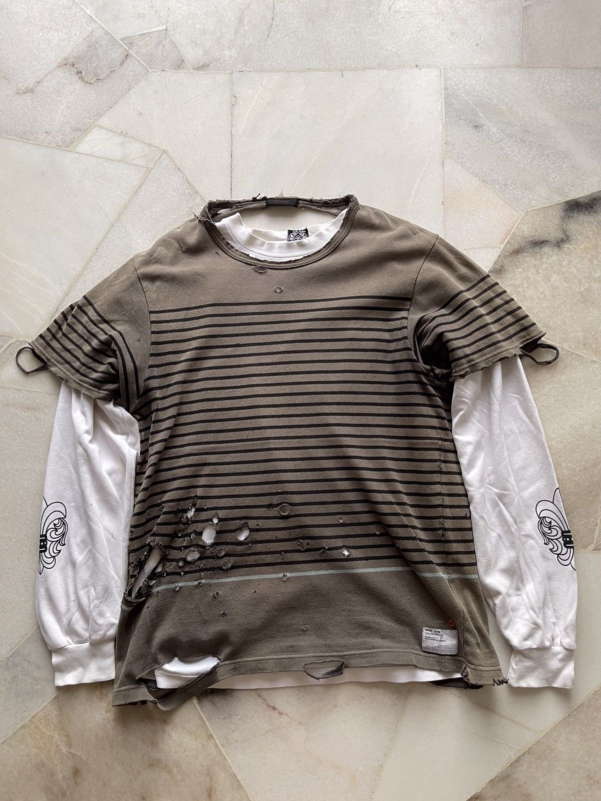 Undercover 2000s Undercover Trashed Tee Size US M / EU 48-50 / 2 - 13 Thumbnail