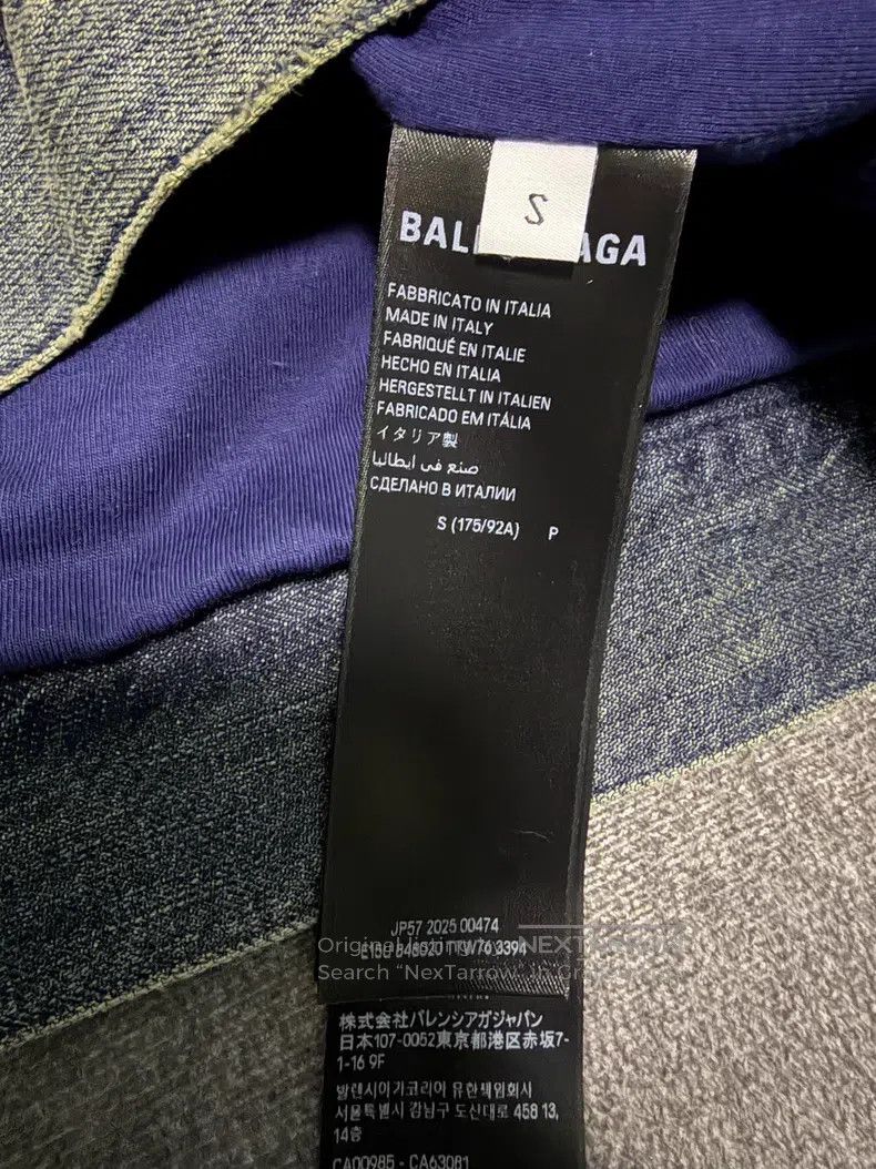 Balenciaga Balenciaga Hooded Big Collar Loose Denim Jacket Size US S / EU 44-46 / 1 - 5 Thumbnail