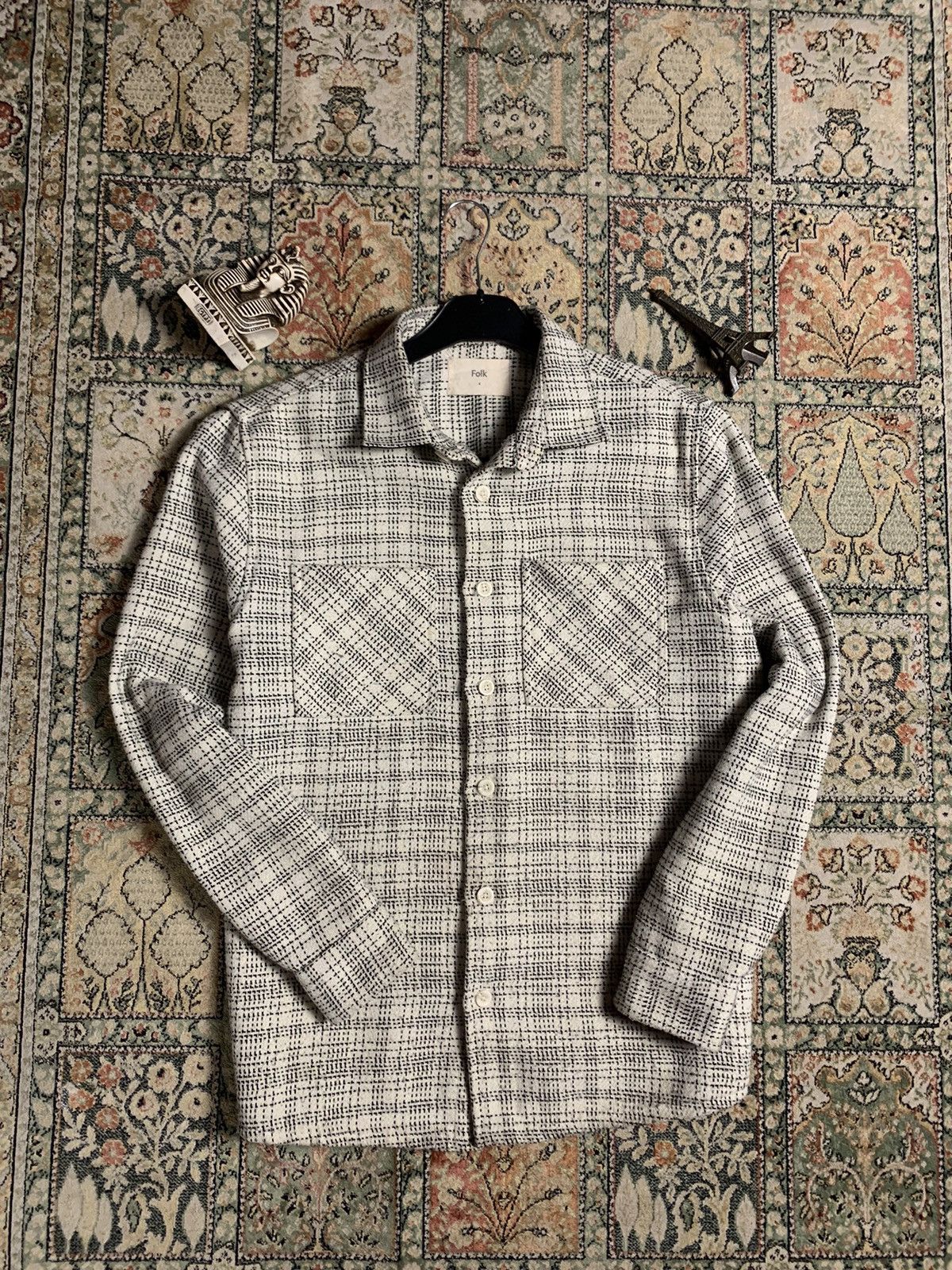 Folk Folk Arrow Overshirt Snacked Chore Jacket Check Heavy Thick Size US M / EU 48-50 / 2 - 1 Thumbnail