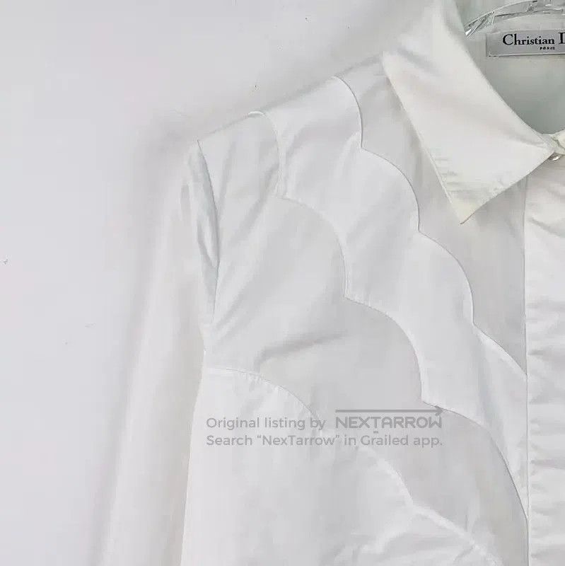 Dior Dior White Cotton XS Women's Dress . Size XS / US 0-2 / IT 36-38 - 2 Thumbnail