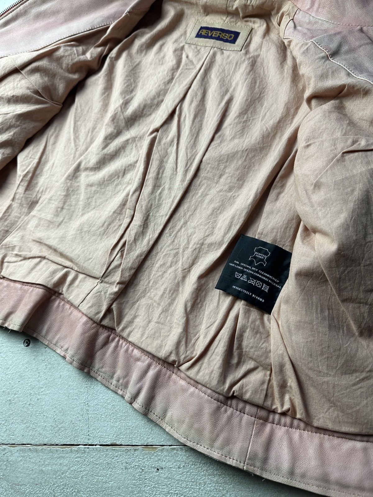 Other 🚨Y2K RICK OWENS TYPE DIRTY SLIM FIT ZIP LEATHER JACKET Size XS / US 0-2 / IT 36-38 - 17 Thumbnail