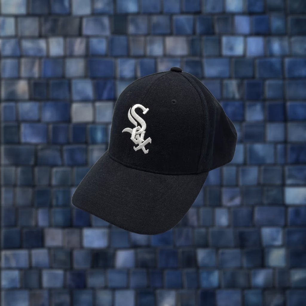 Twins VINTAGE Head Master Wool Blend Strapback Hat Chicago White Sox Twins Enterprises Baseball Cap Men One Size Black Size ONE SIZE - 1 Thumbnail