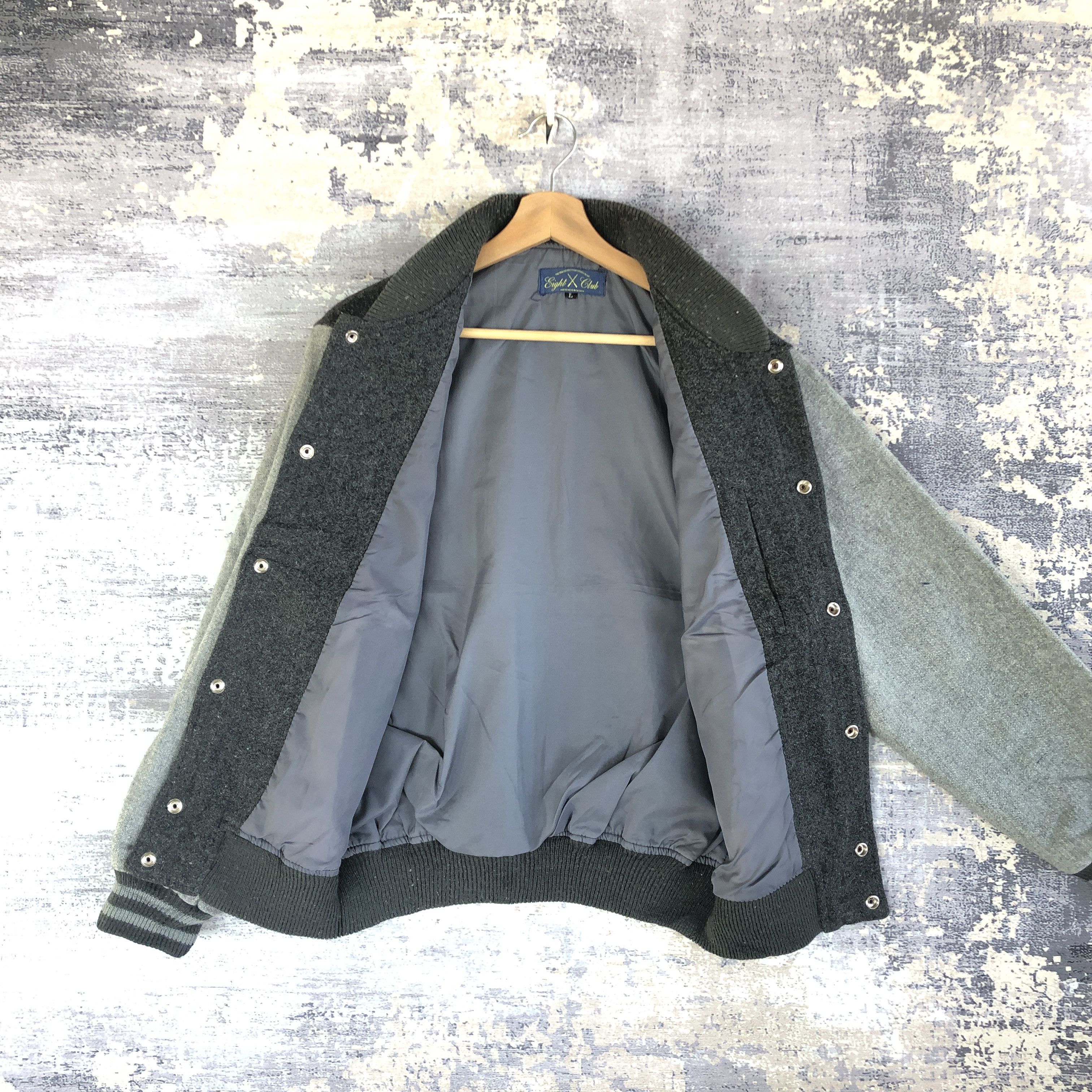 Vintage Vintage Eight Club Varsity Jacket Japanese Wool Jackets Size US M / EU 48-50 / 2 - 5 Thumbnail