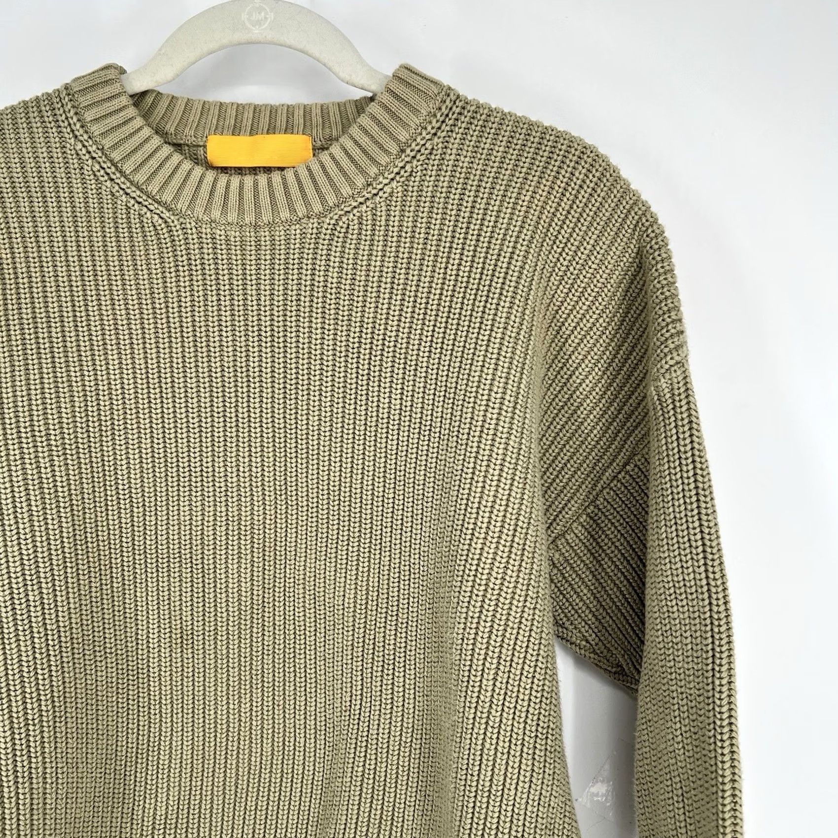 Vintage Yellow Label Co. Chunky Knit Pullover Sweater Beige XS Unisex Adults Small? Size XS / US 0-2 / IT 36-38 - 3 Thumbnail