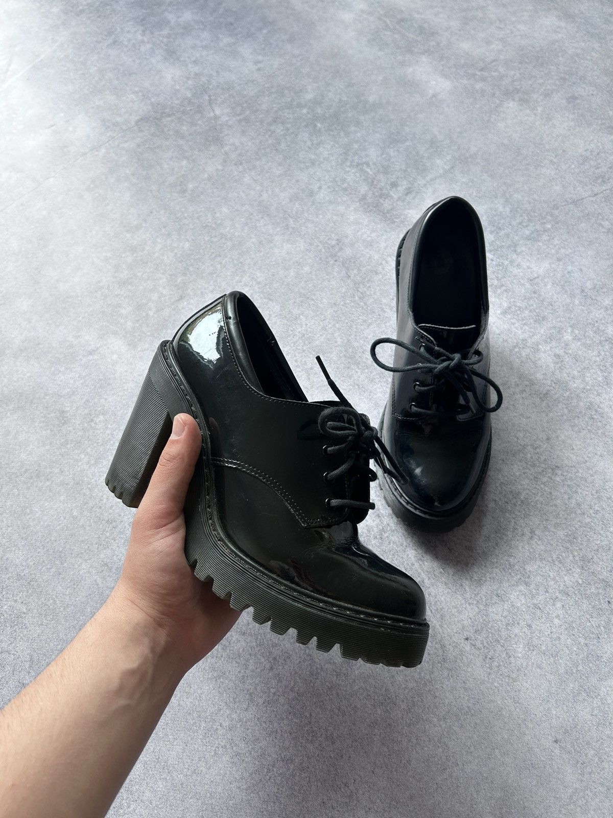 Dr. Martens Dr.Martens Luxury black leather salome womens Size US 7 / IT 37 - 3 Thumbnail