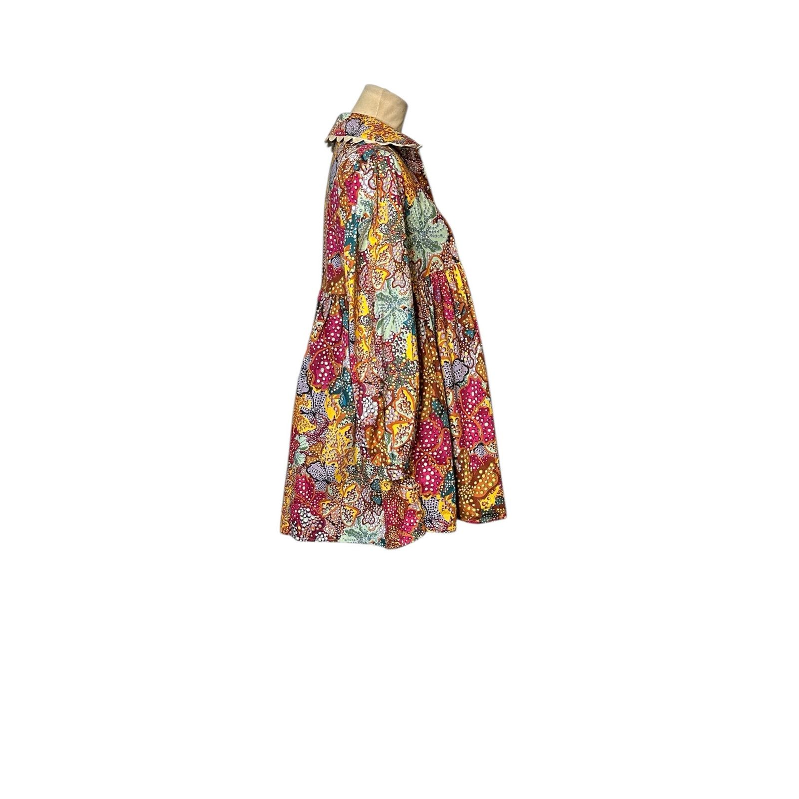 Other Kika Vargas Colorful Floral Babydoll Mini Dress size XXS Size XXS / US 00 / IT 34 - 13 Thumbnail