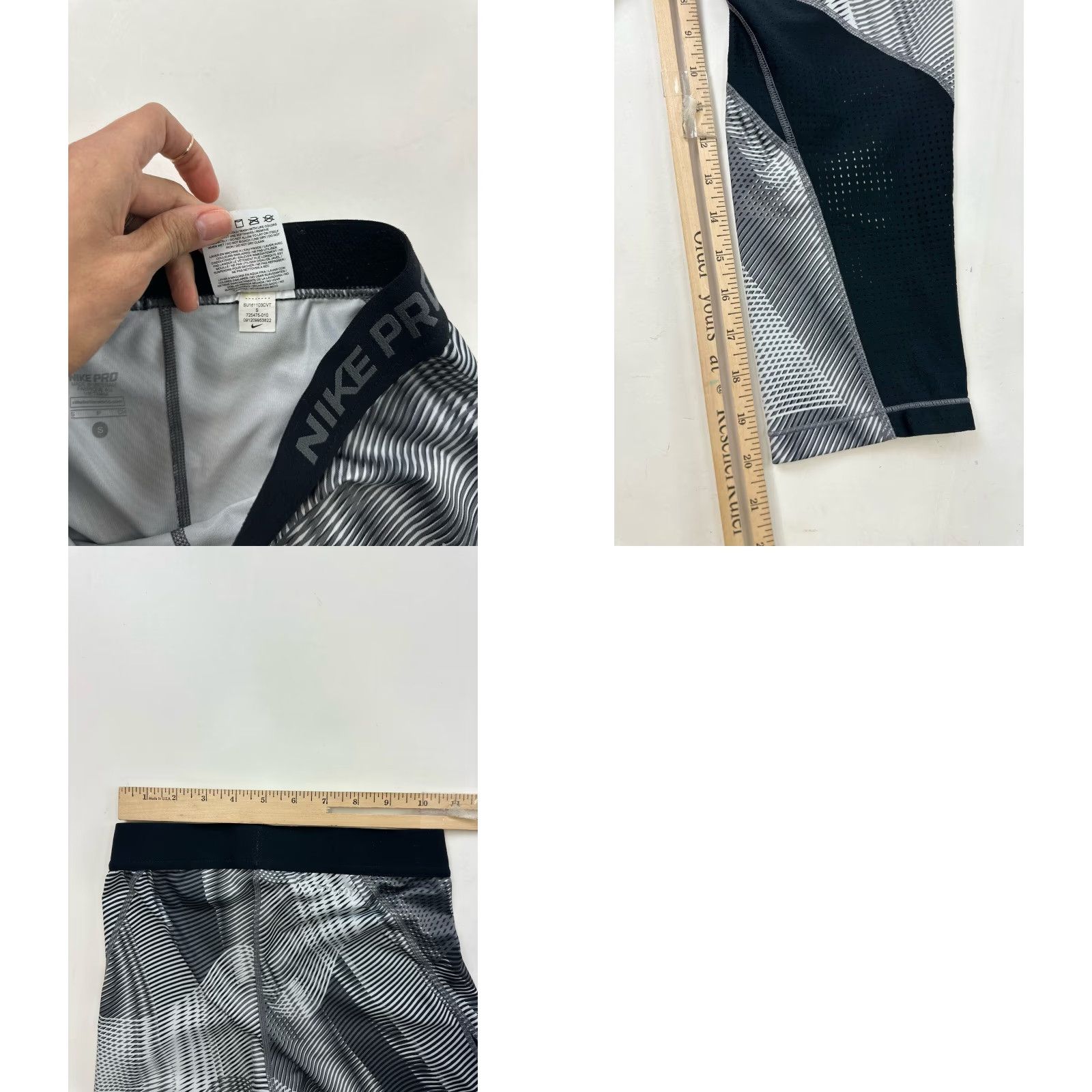 Nike Nike Pro Leggings Women’s Small Capri Cropped Hypercool Size 28" / US 6 / IT 42 - 8 Thumbnail