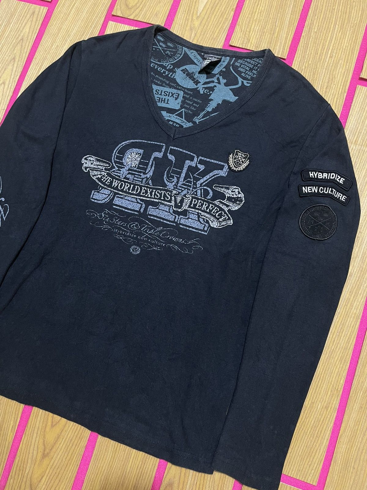 If Six Was Nine Y2K RUSS•K long sleeve tshirt Size US M / EU 48-50 / 2 - 2 Thumbnail