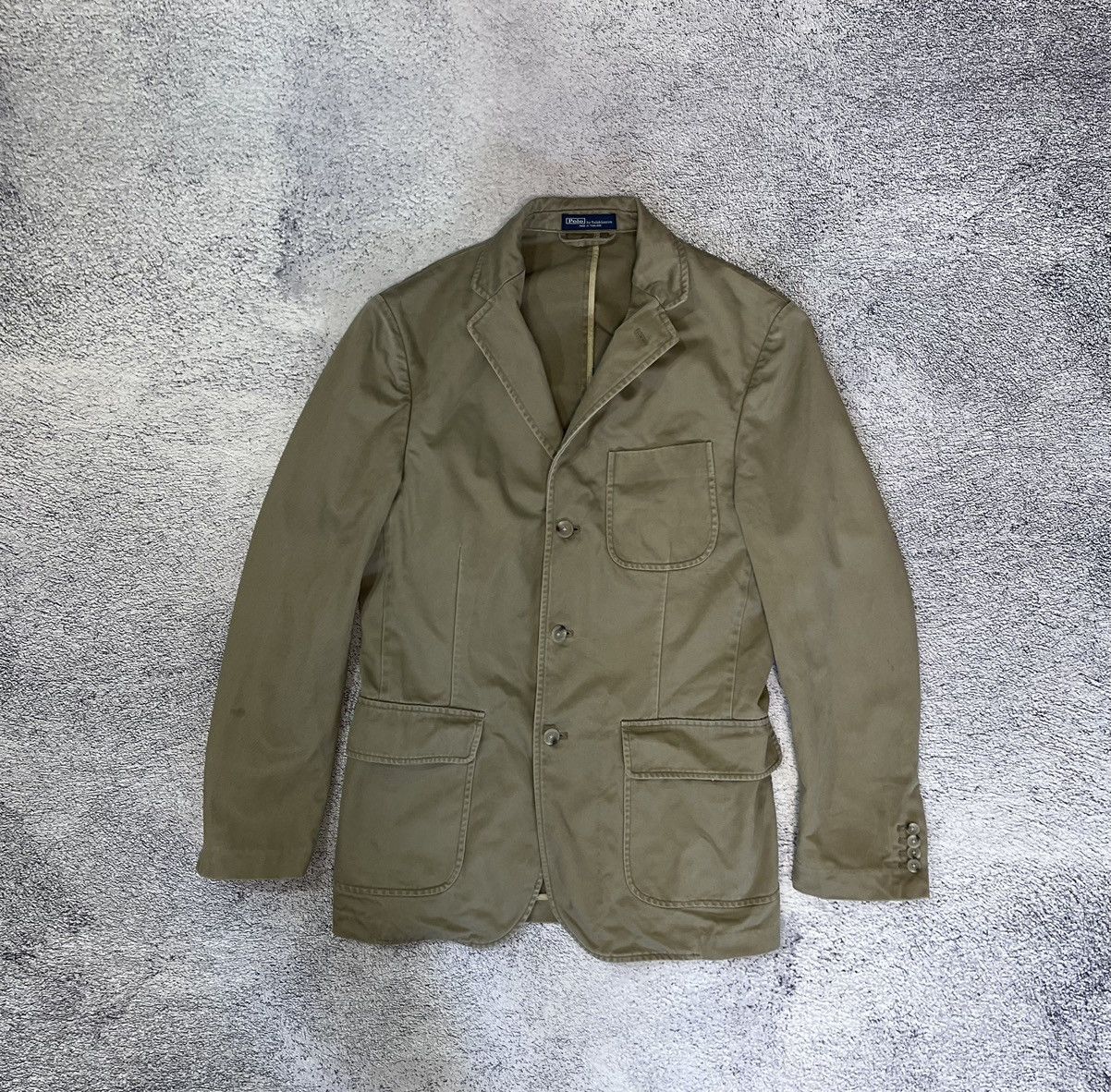Polo Ralph Lauren Polo Ralph Lauren Cotton Blazer Jacket 3-Button Vintage S Size 38R - 1 Thumbnail