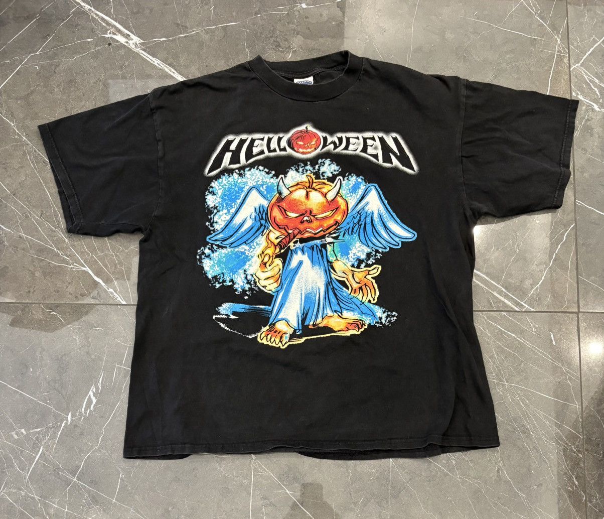 Band Tees Vintage VTG Helloween 1998 Better Than Raw World Tour TShirt Size US XL / EU 56 / 4 - 1 Thumbnail